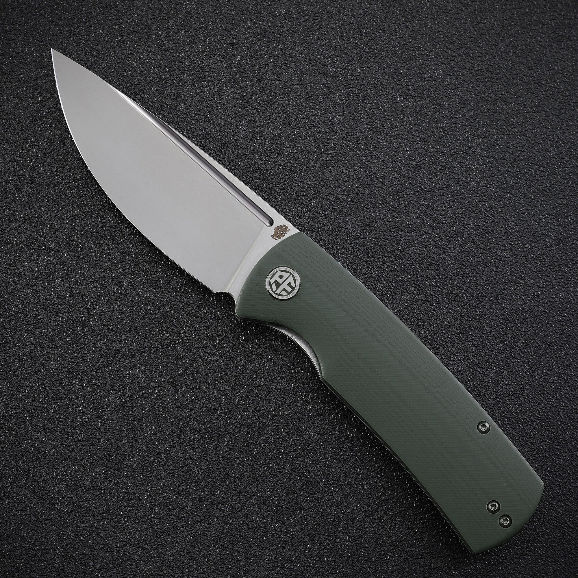 Petrified Fish PFP01 Beluga ,3.62" K110 Blade,G10/Micarta Handle Front Flipper Liner Lock Folding knife
