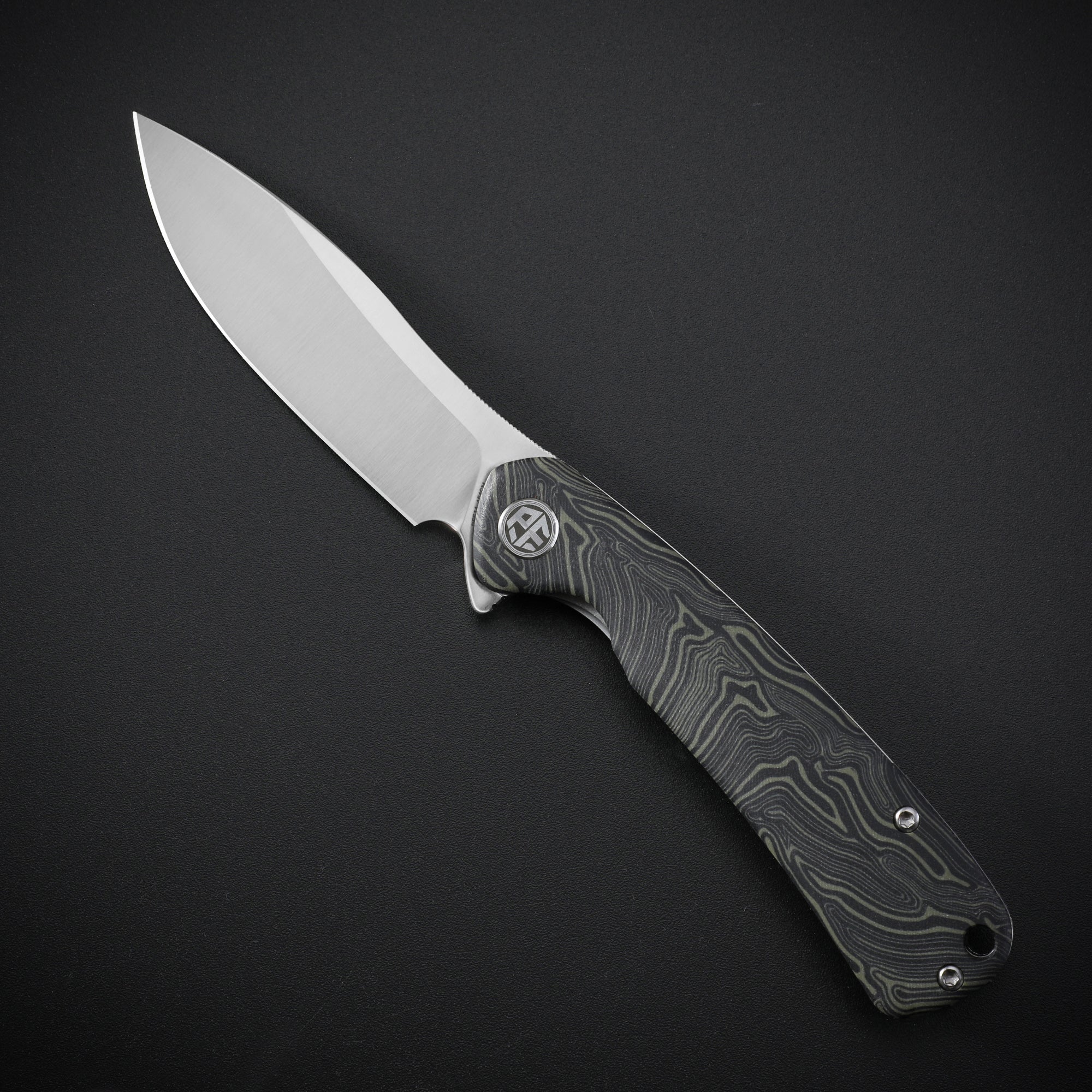 Petrified Fish PFE14 Rogue,3.43" 154CM Steel Blade,114g G10 Handle,Flipper Liner Lock Folding Knife