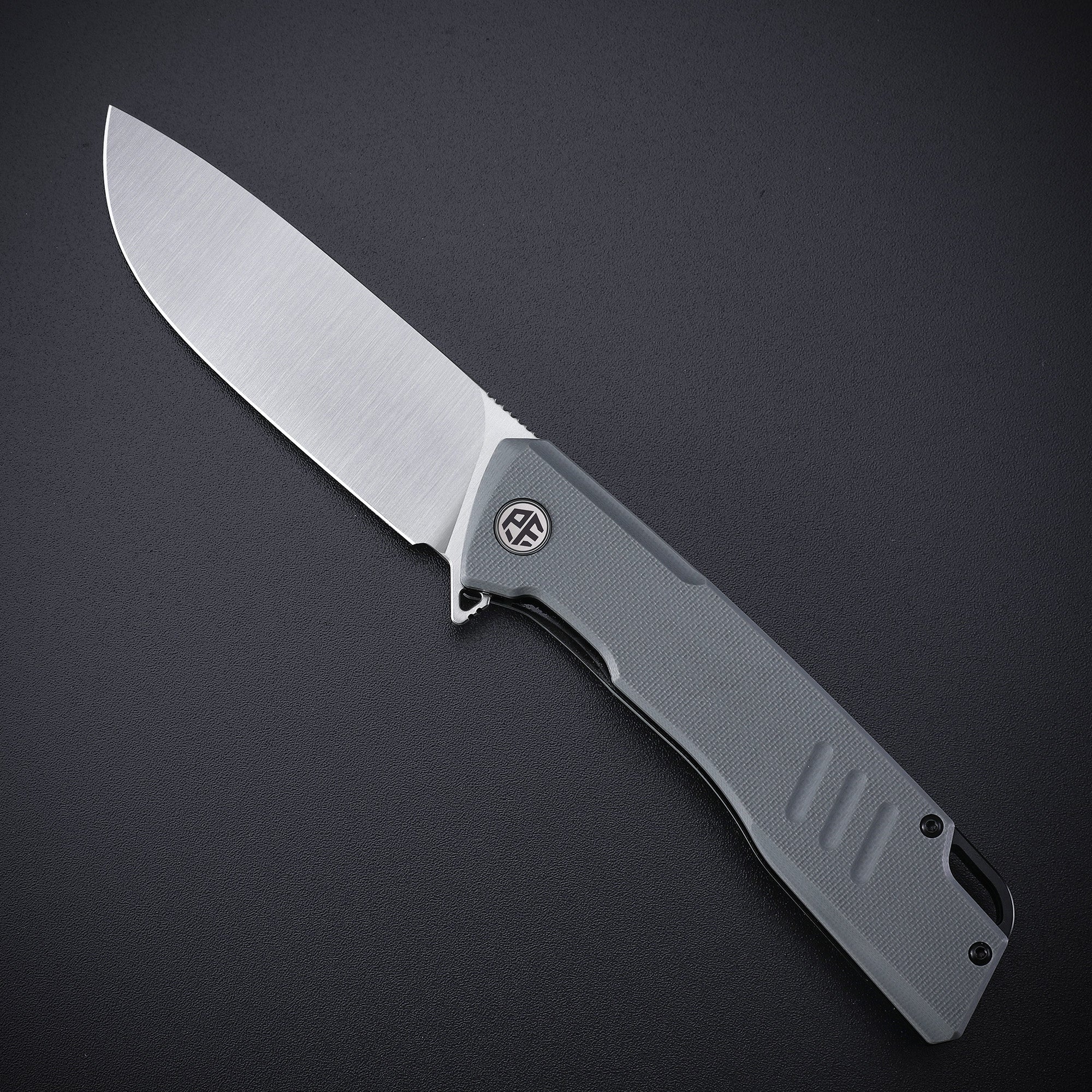 Petrified Fish PFB02 Loco,3.70" D2 Blade,150g G10 Handle Flipper Liner Lock Folding Knife