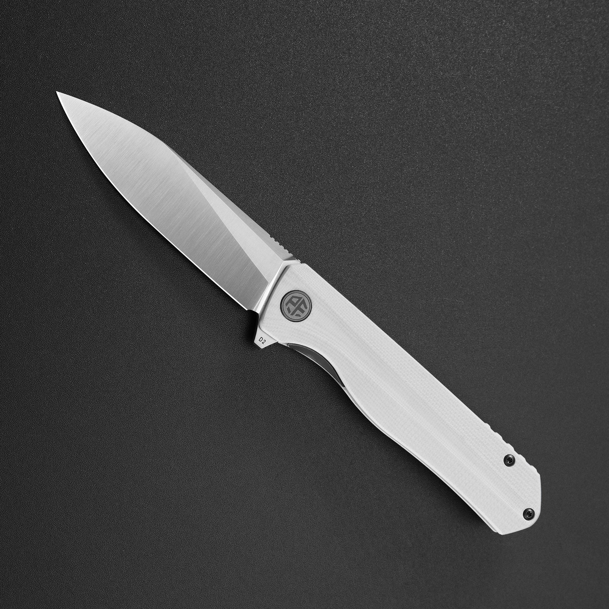 Petrified Fish PF818-Forward,3.54"D2 Steel Blade,G10/Micarta/G10+Carbon Fiber Handle, Flipper Liner lock Folding knife