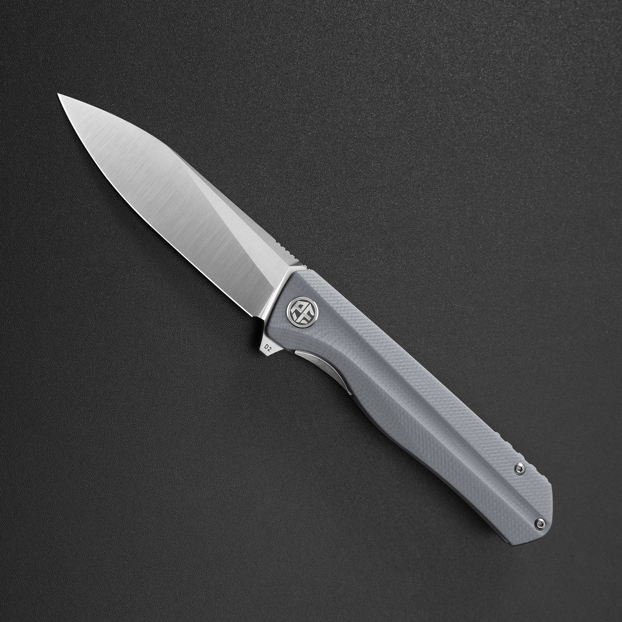 Petrified Fish PF818-Forward,3.54"D2 Steel Blade,G10/Micarta/G10+Carbon Fiber Handle, Flipper Liner lock Folding knife