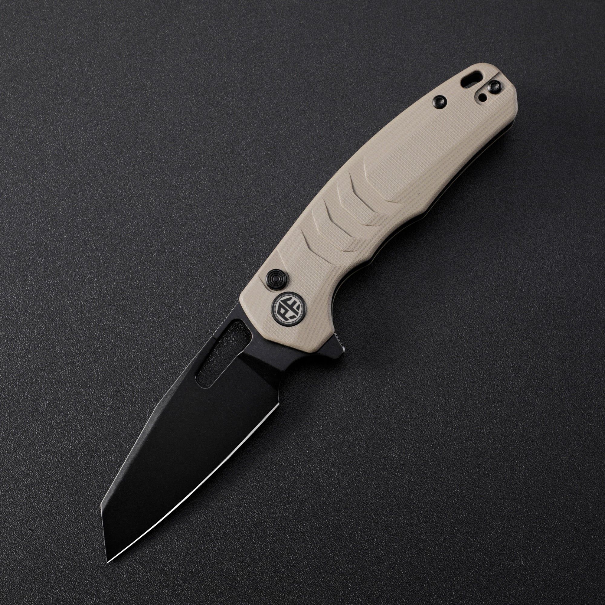 Petrified Fish PFE17-Trilobite , 3.03" 14C28N Steel Blade, G10/ULTEM Handle, Flipper Button lock Folding knife