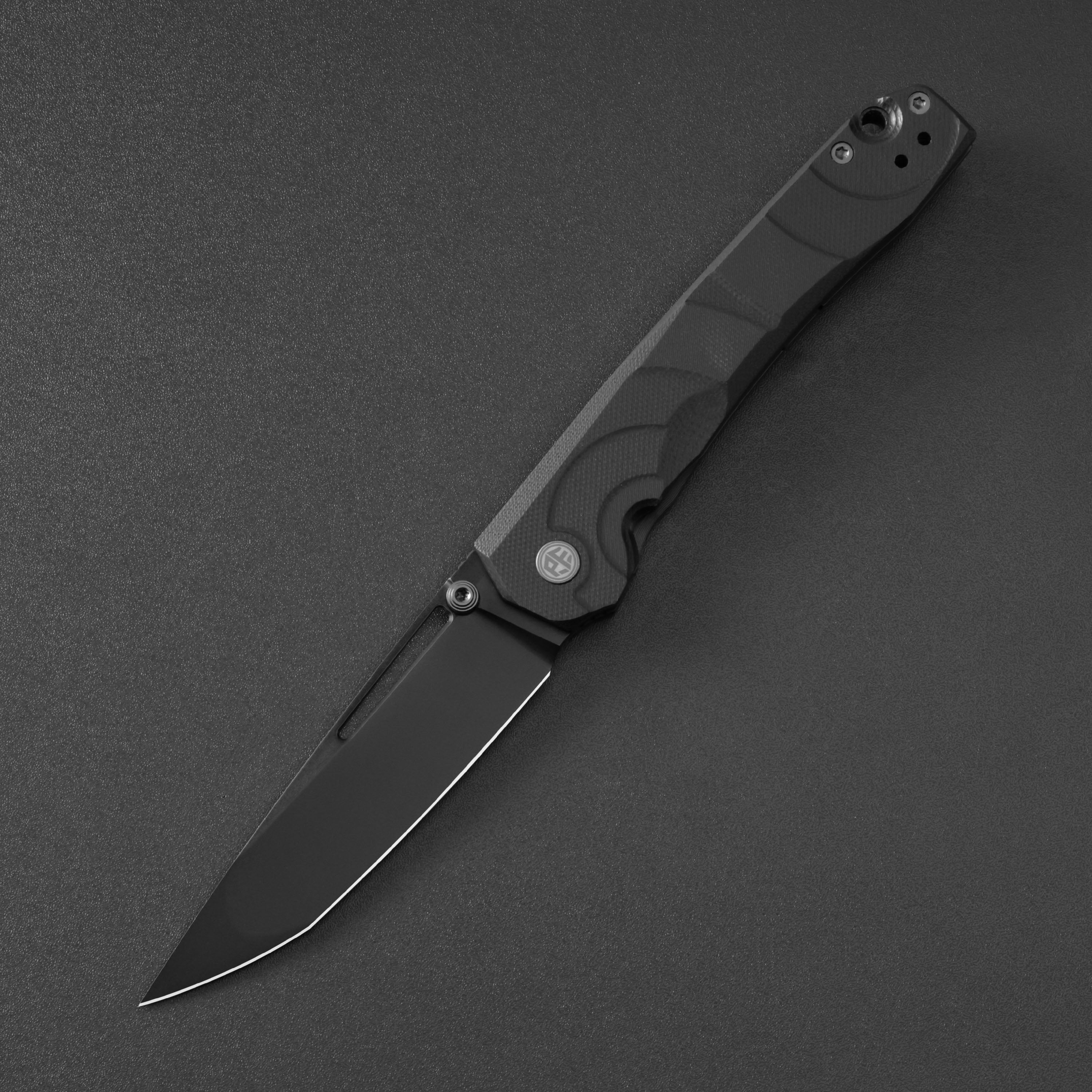 Petrified Fish PFP11- Ripple , 3.78" 14C28N Steel Hollow Blade, G10 Handle, Front Flipper Liner lock Folding knife