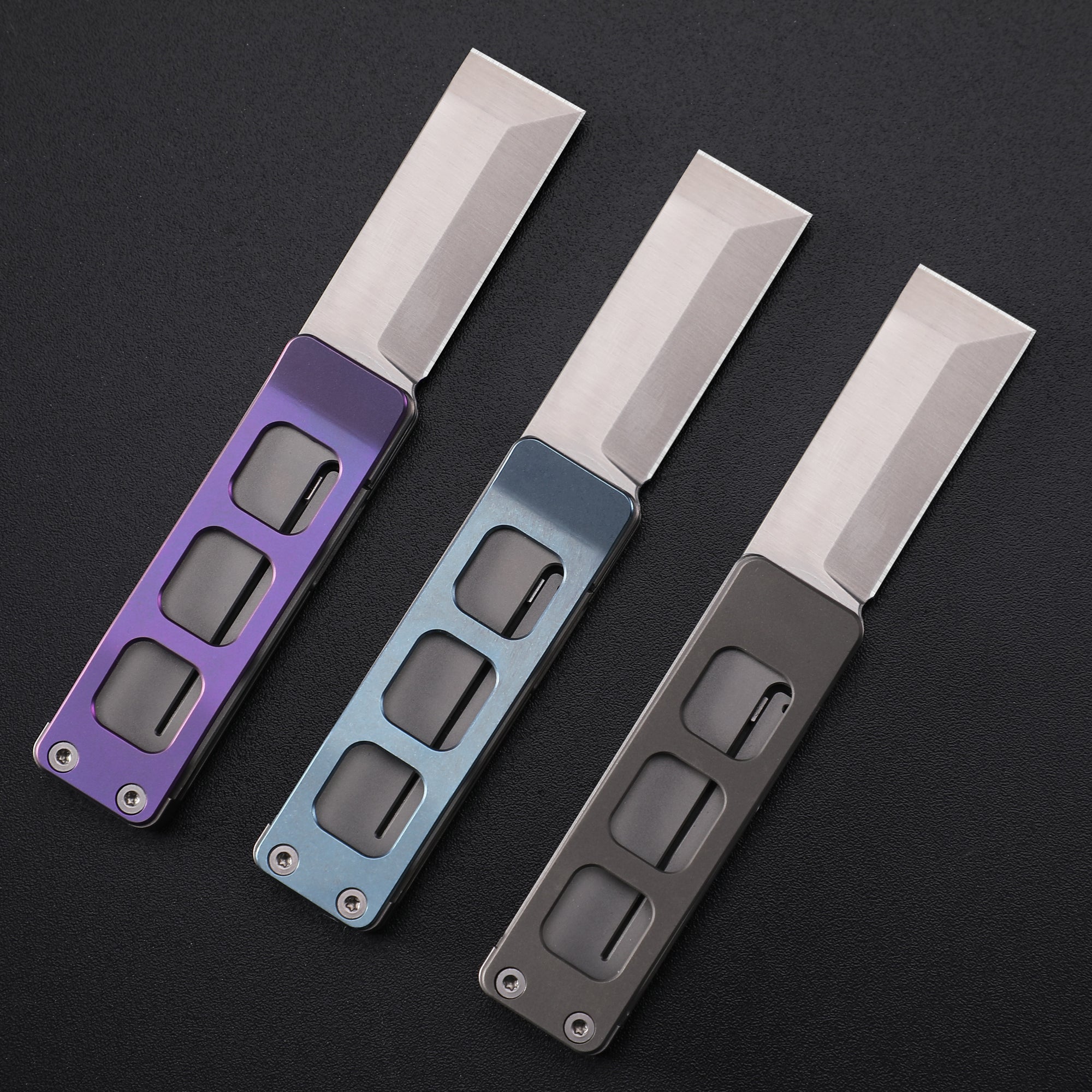 Petrified Fish PFE09 Cash,1.81" 14C28N Blade,48g Titanium Handle Front Flipper Frame Lock Folding Knife