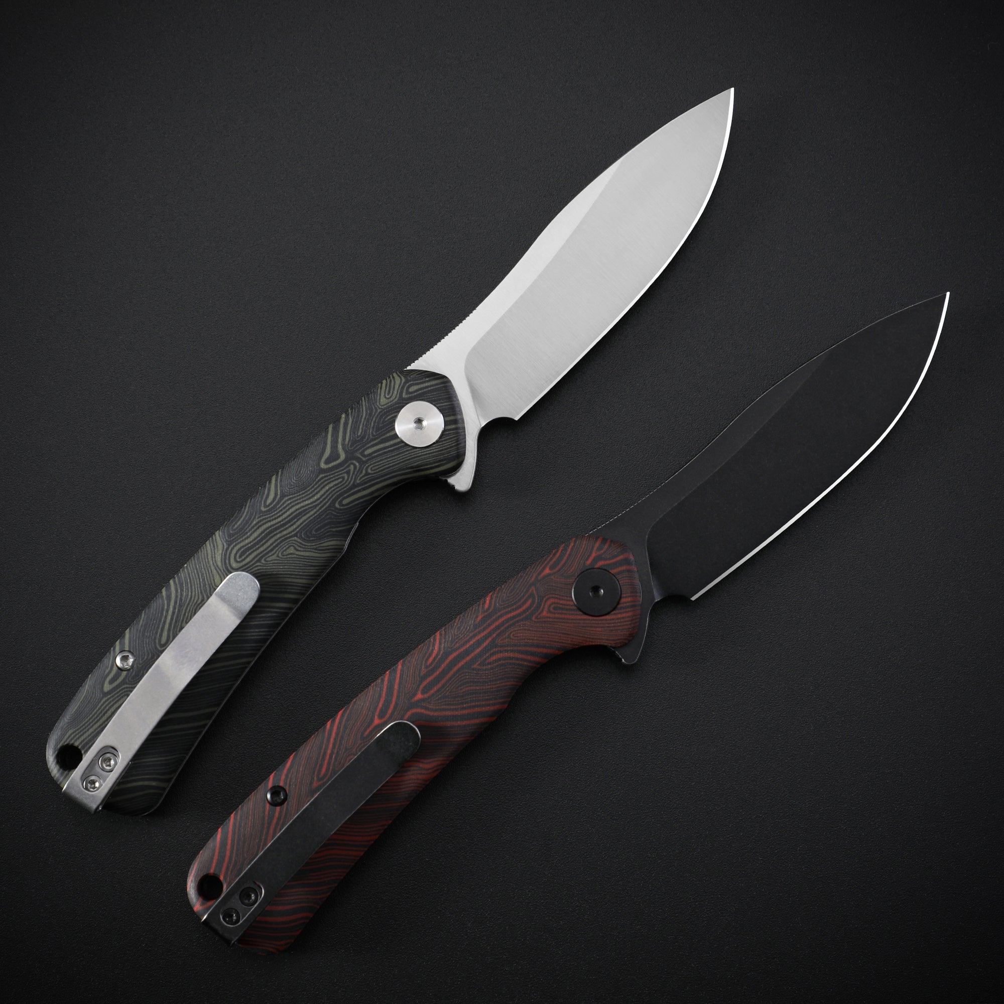 Petrified Fish PFE14 Rogue,3.43" 154CM Steel Blade,114g G10 Handle,Flipper Liner Lock Folding Knife