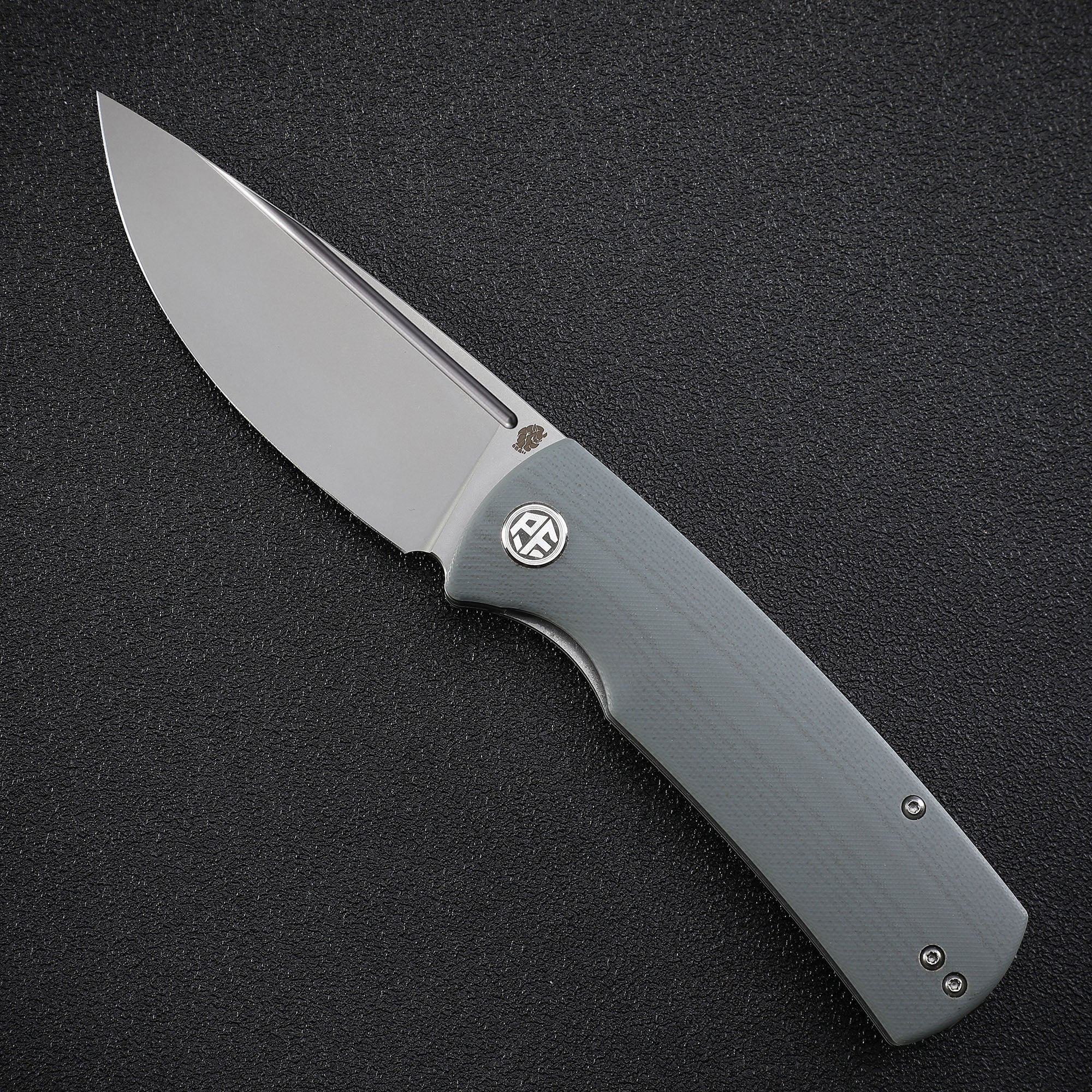 Petrified Fish PFP01 Beluga ,3.62" K110 Blade,G10/Micarta Handle Front Flipper Liner Lock Folding knife