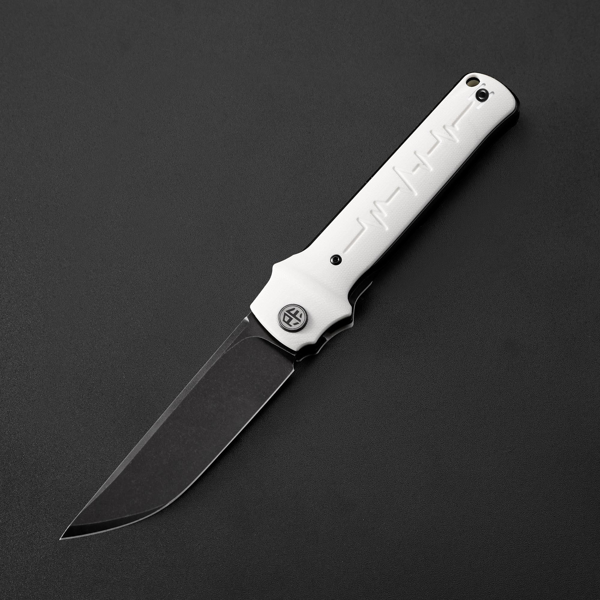 Petrified Fish PFB04 Tena , 3.82" D2 Steel Blade, G10 Handle, Front Flipper Liner lock Folding knife