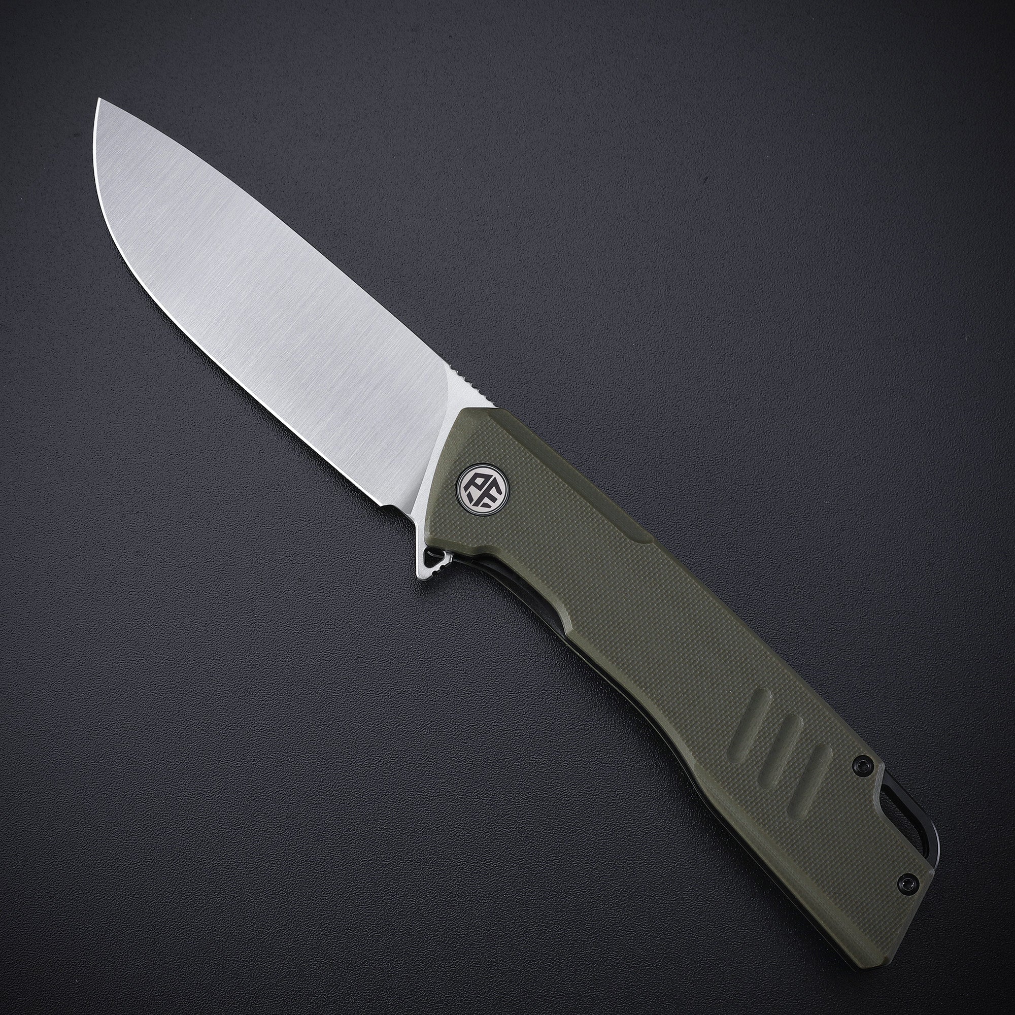Petrified Fish PFB02 Loco,3.70" D2 Blade,150g G10 Handle Flipper Liner Lock Folding Knife