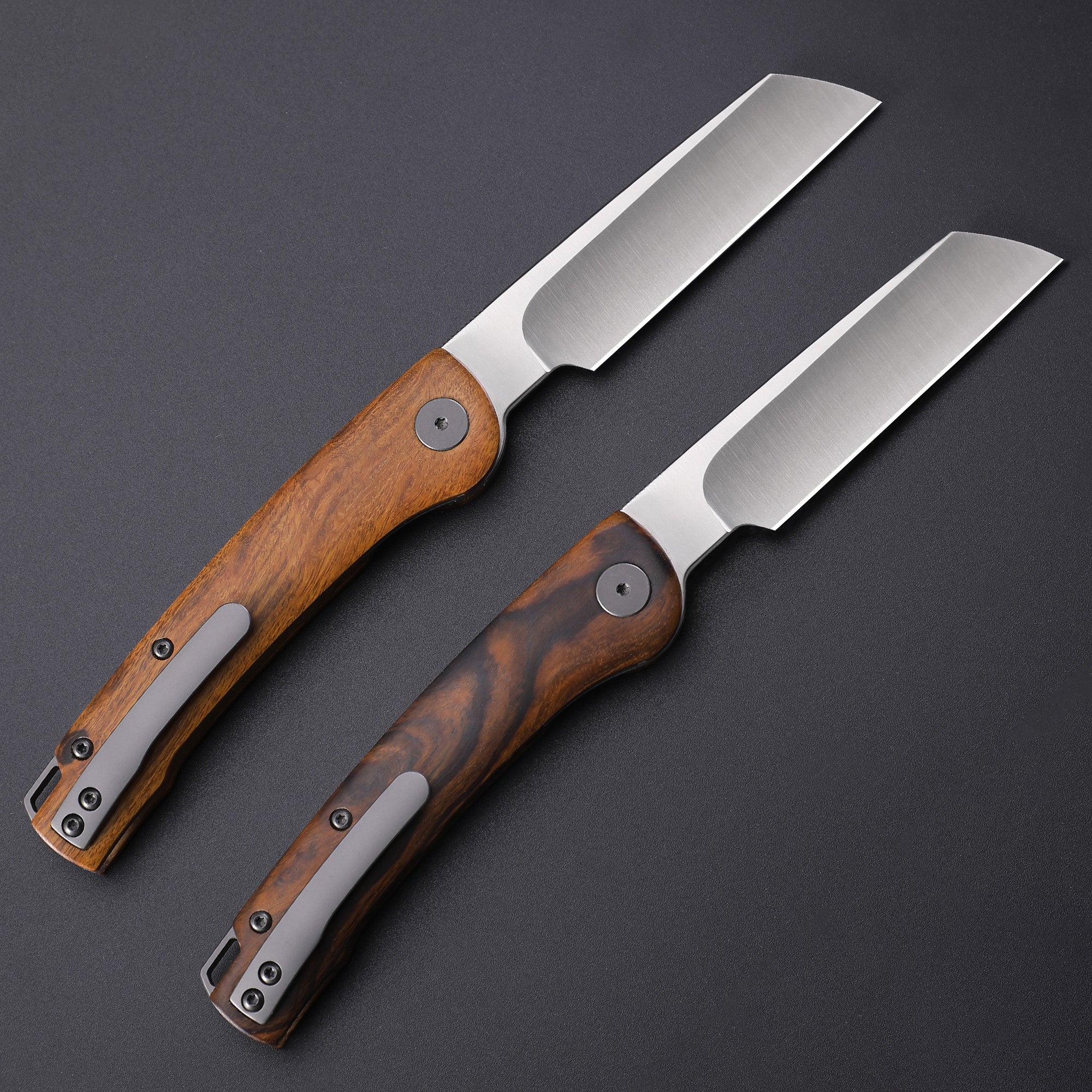 Petrified Fish PFE04 Scholar,3.7" 154CM Satin/Stonewashed Blade,Front Flipper Liner Lock Folding Knife