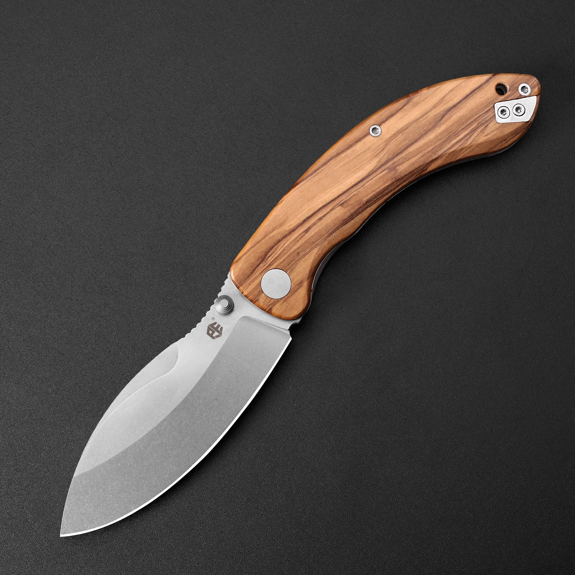 Petrified Fish PFB06 - Zonda, 3.74" 14C28N Steel Blade, G10/Wood Handle, Liner Lock Folding knife