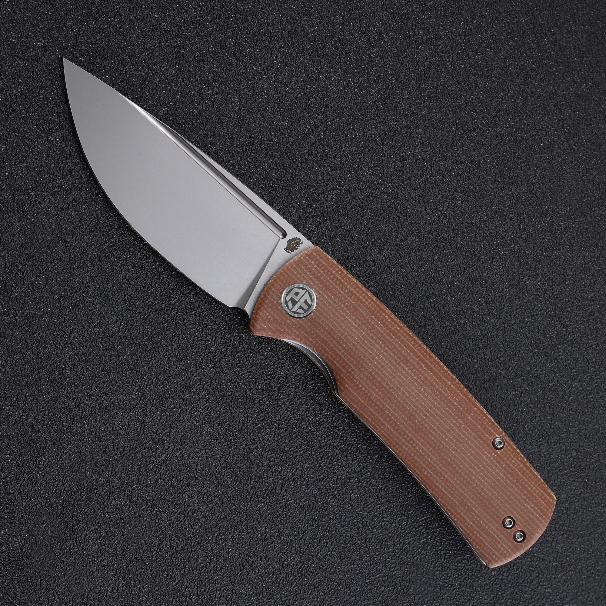 Petrified Fish PFP01 Beluga ,3.62" K110 Blade,G10/Micarta Handle Front Flipper Liner Lock Folding knife