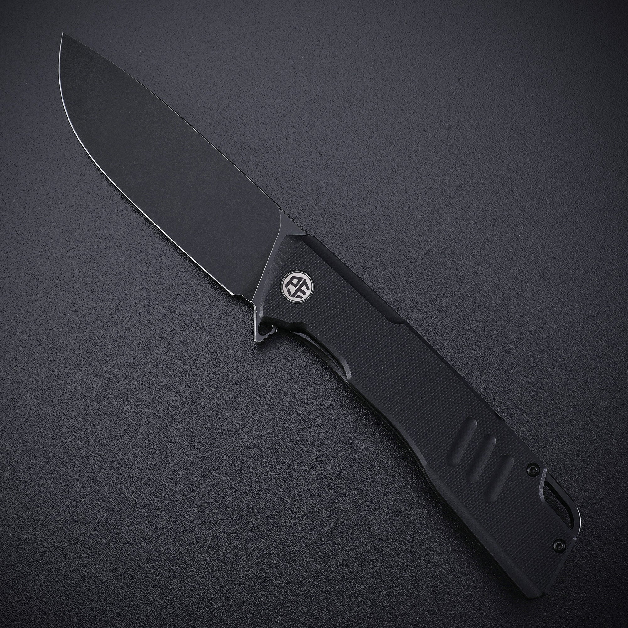 Petrified Fish PFB02 Loco,3.70" D2 Blade,150g G10 Handle Flipper Liner Lock Folding Knife