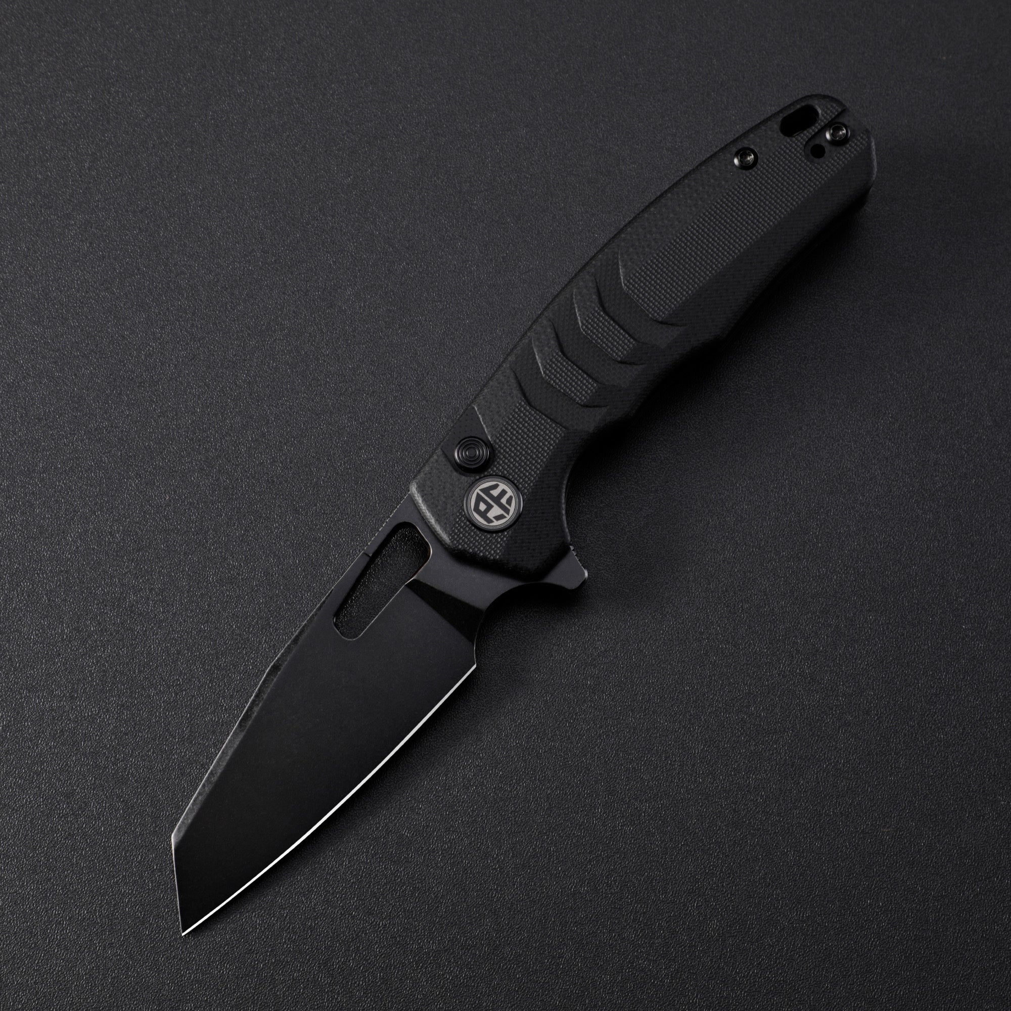 Petrified Fish PFE17-Trilobite , 3.03" 14C28N Steel Blade, G10/ULTEM Handle, Flipper Button lock Folding knife