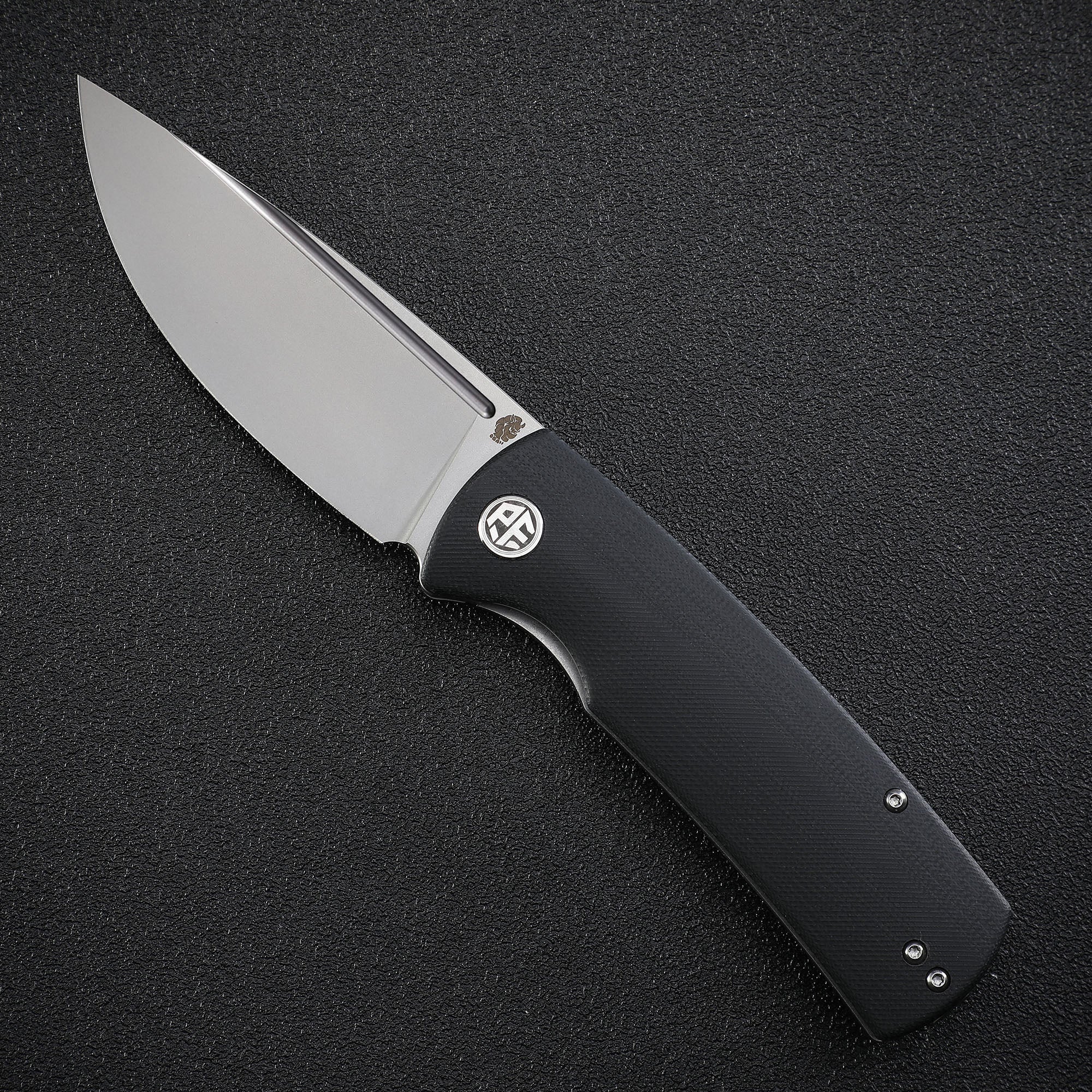 Petrified Fish PFP01 Beluga ,3.62" K110 Blade,G10/Micarta Handle Front Flipper Liner Lock Folding knife