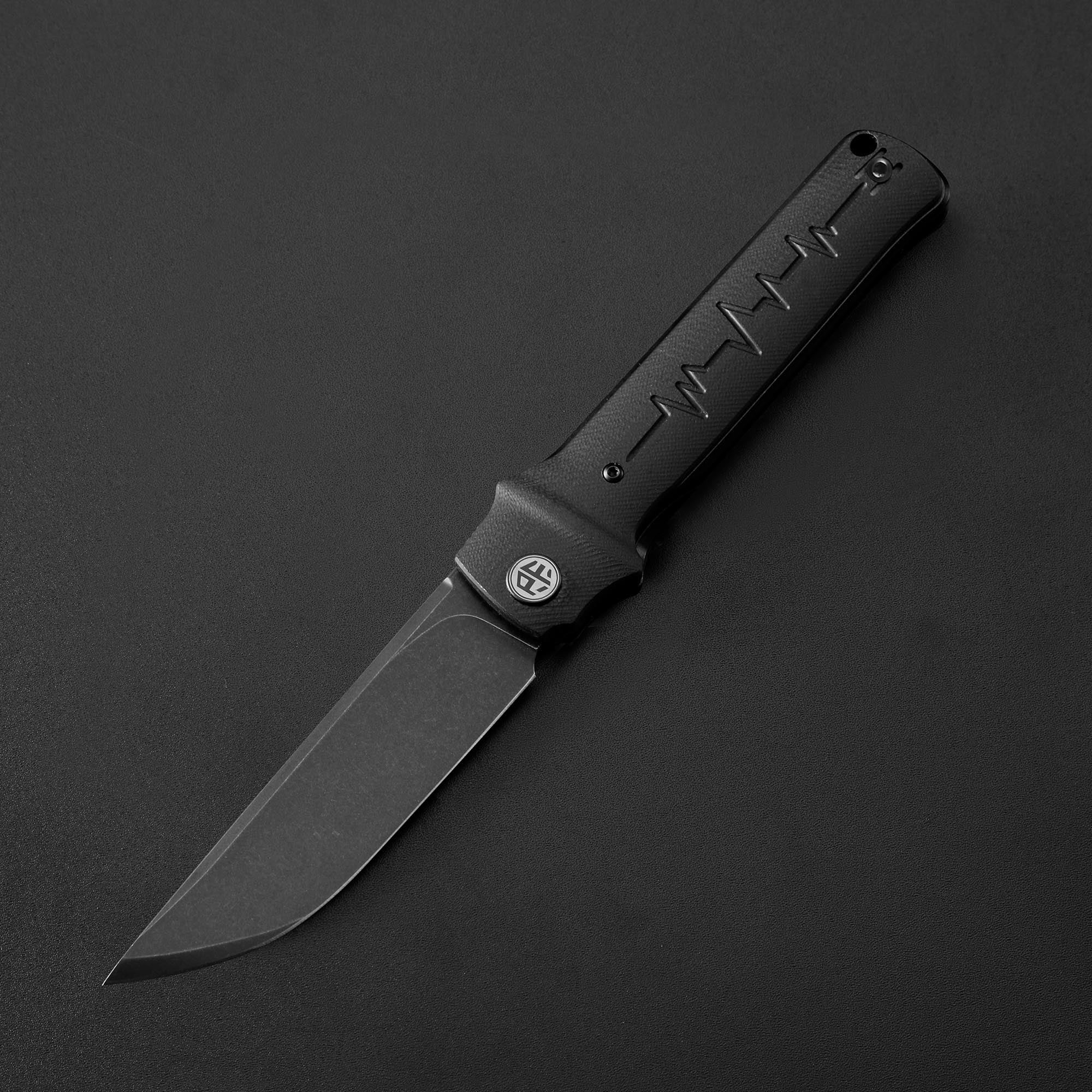 Petrified Fish PFB04 Tena , 3.82" D2 Steel Blade, G10 Handle, Front Flipper Liner lock Folding knife