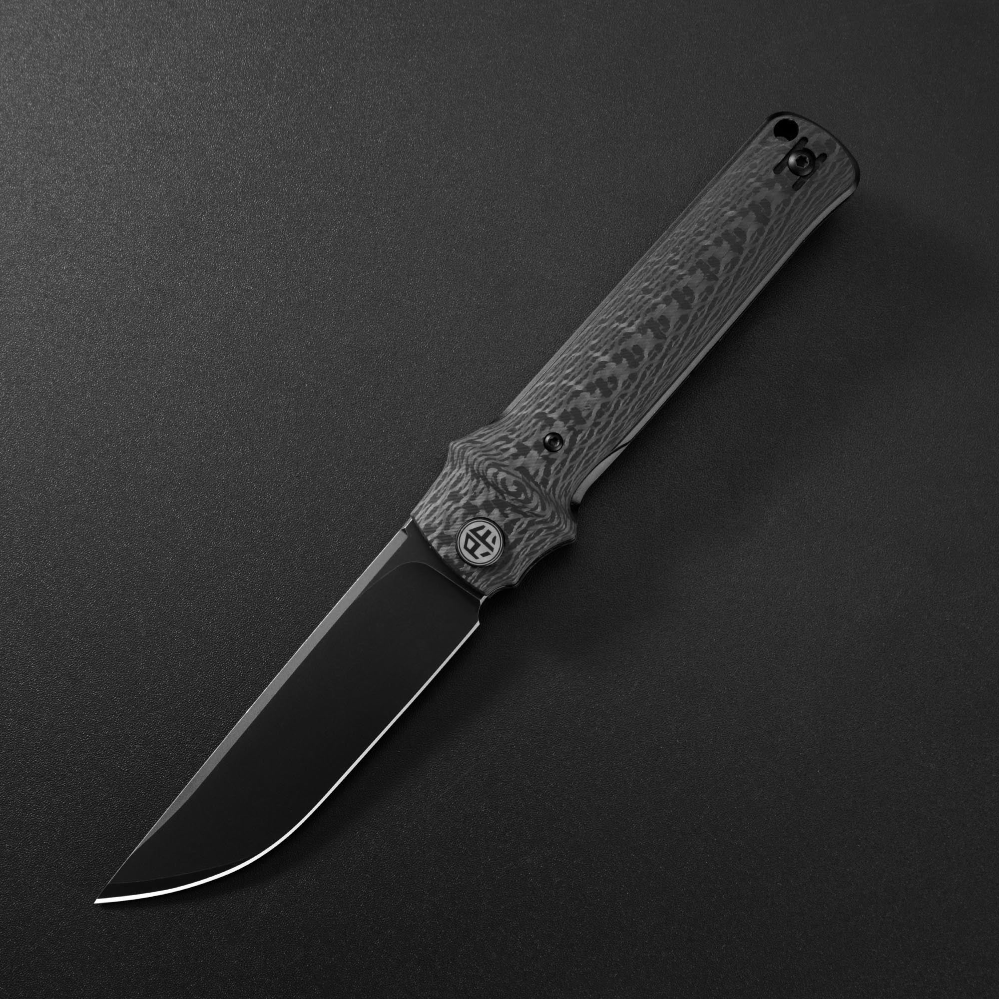 Petrified Fish PFB04 Tena , 3.82" D2 Steel Blade, G10 Handle, Front Flipper Liner lock Folding knife