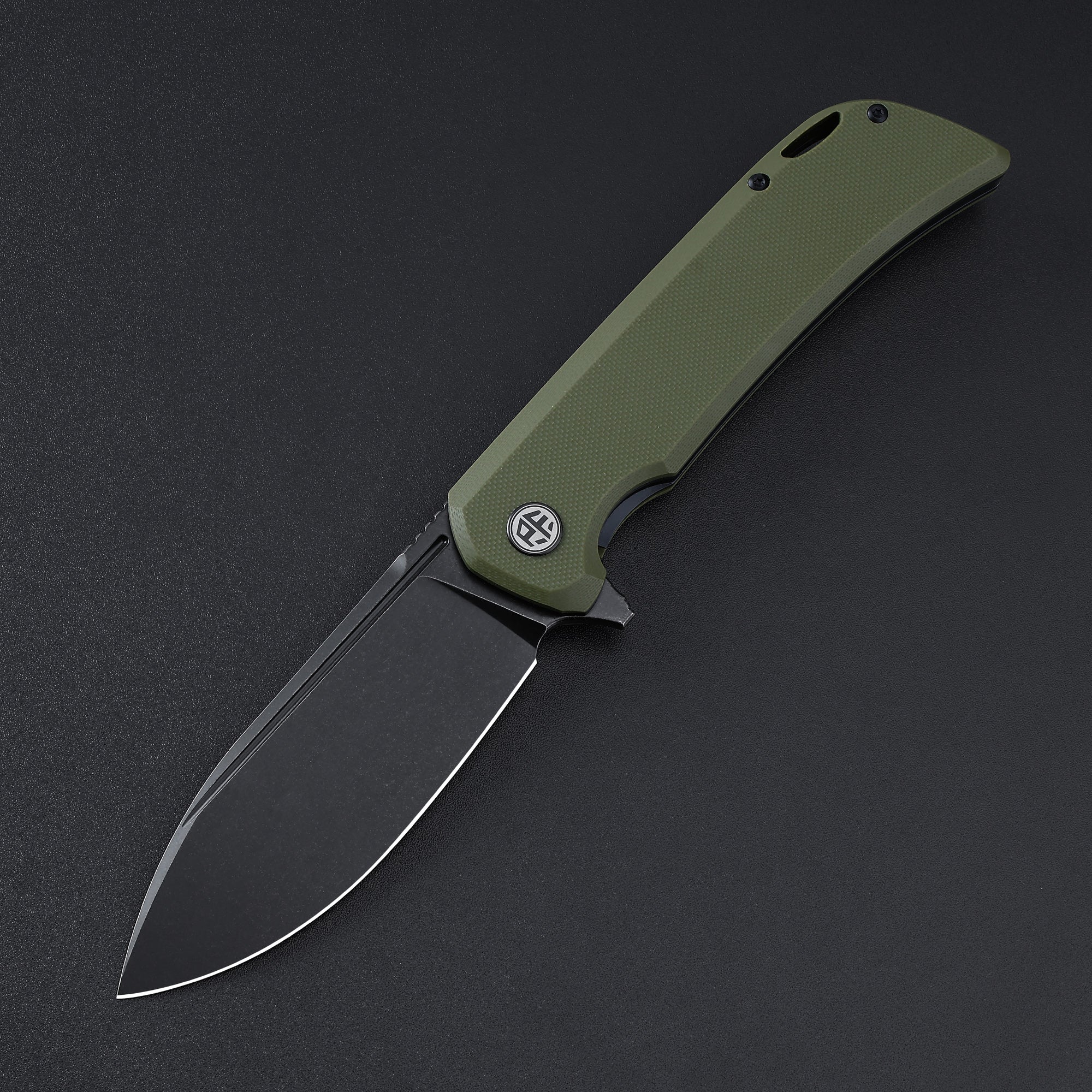 Petrified Fish PFB05 Tunny,3.86" 14C28N Blade,G10/Micarta Handle,Flipper Liner Lock Folding Knife