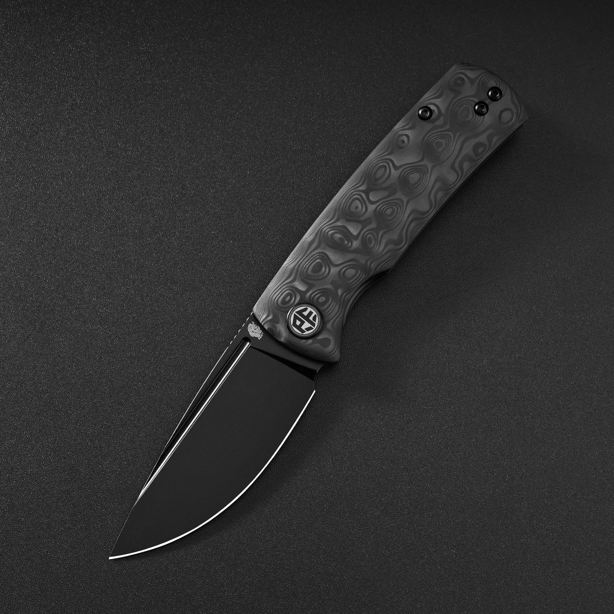 Petrified Fish PFP01X Beluga ,2.99" 14C28N Blade,95.6g G10/Carbon Fiber Handle Front Flipper Liner lock Folding knife