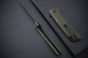 Petrified Fish PFB02 Loco ,3.70" D2 Satin Blade, 150g G10 Handle Flipper Liner lock Folding knife