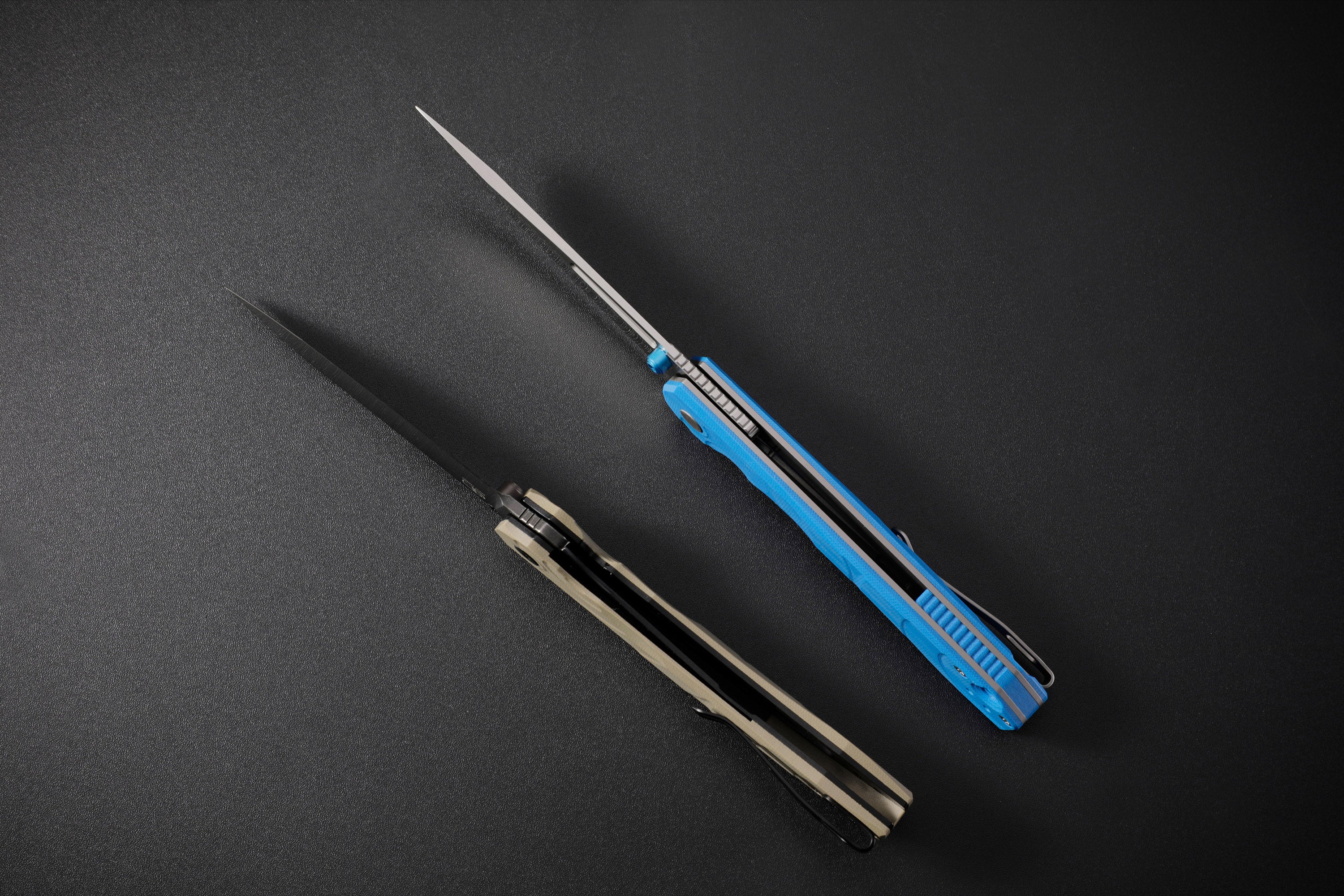 Petrified Fish PFP11- Ripple , 3.78" 14C28N Steel Hollow Blade, G10 Handle, Front Flipper Liner lock Folding knife
