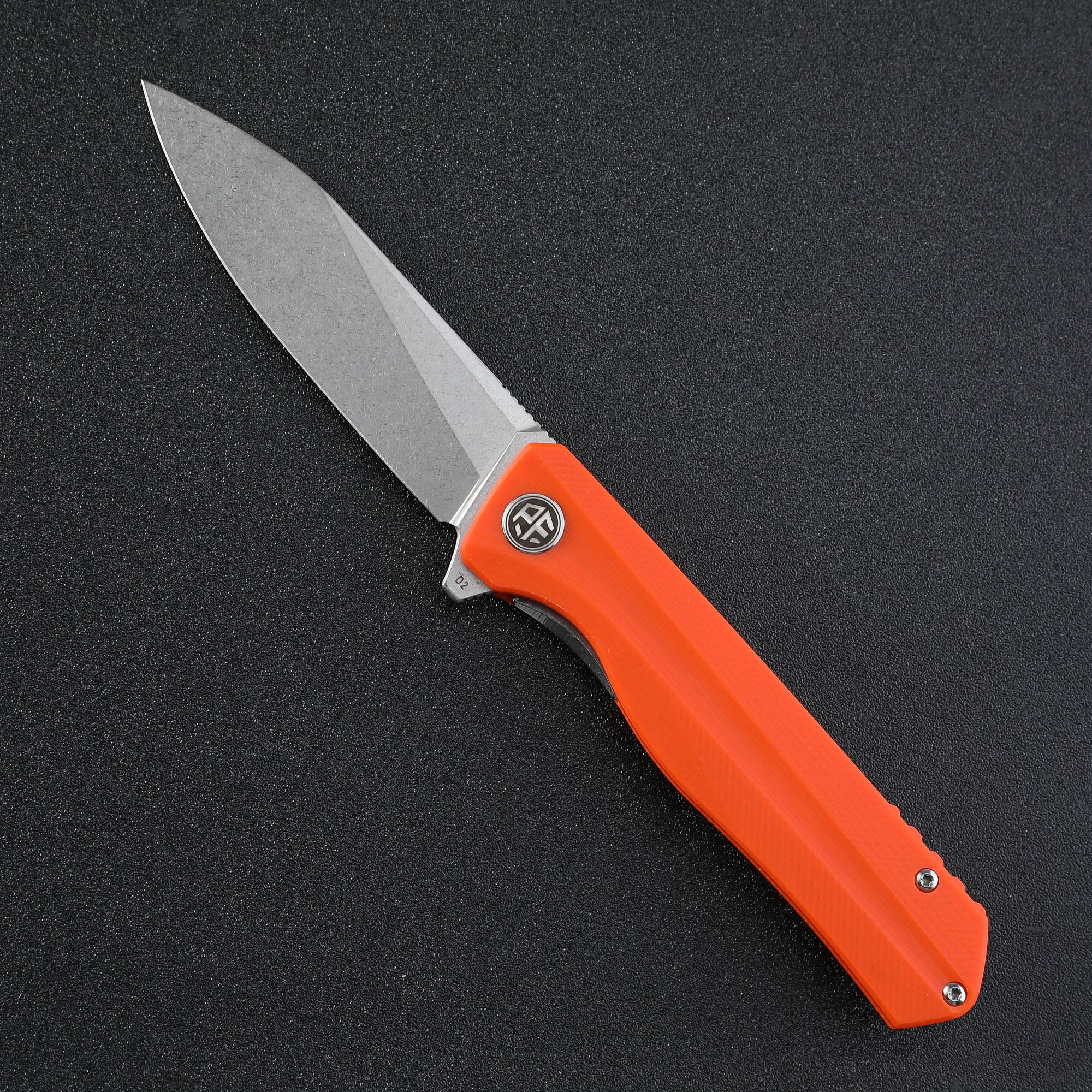 Petrified Fish PF818-Forward,3.54"D2 Steel Blade,G10/Micarta/G10+Carbon Fiber Handle, Flipper Liner lock Folding knife