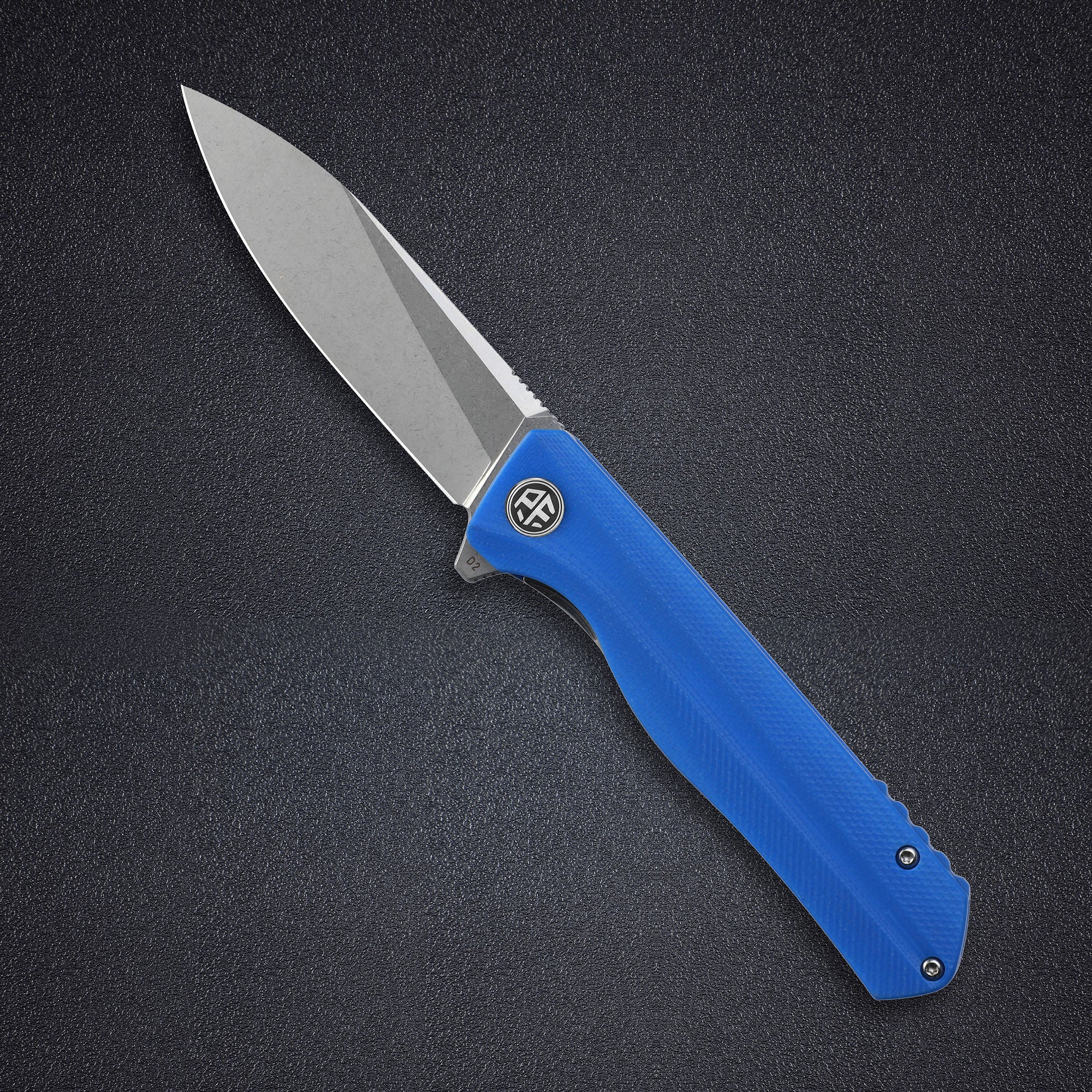Petrified Fish PF818-Forward,3.54"D2 Steel Blade,G10/Micarta/G10+Carbon Fiber Handle, Flipper Liner lock Folding knife