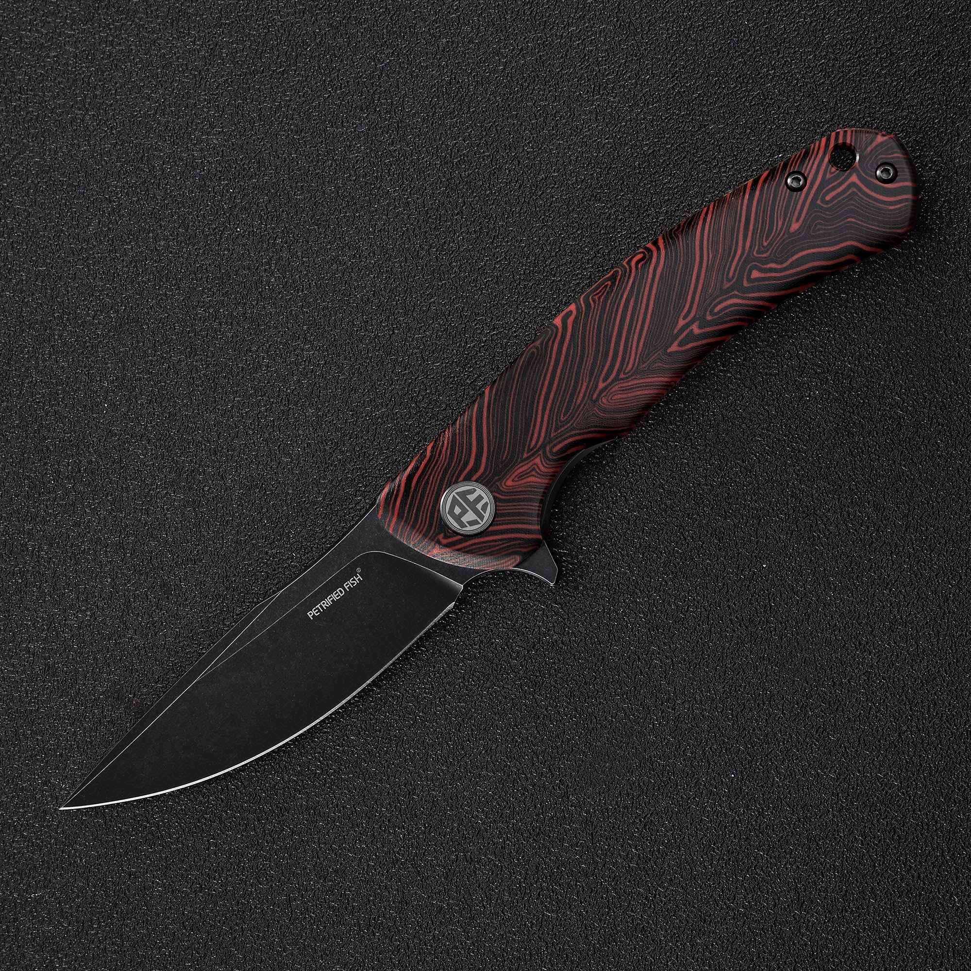 Petrified Fish PF949 Warrior Flipper Knife Carbon Fiber With G10 Handle (90mm K110)