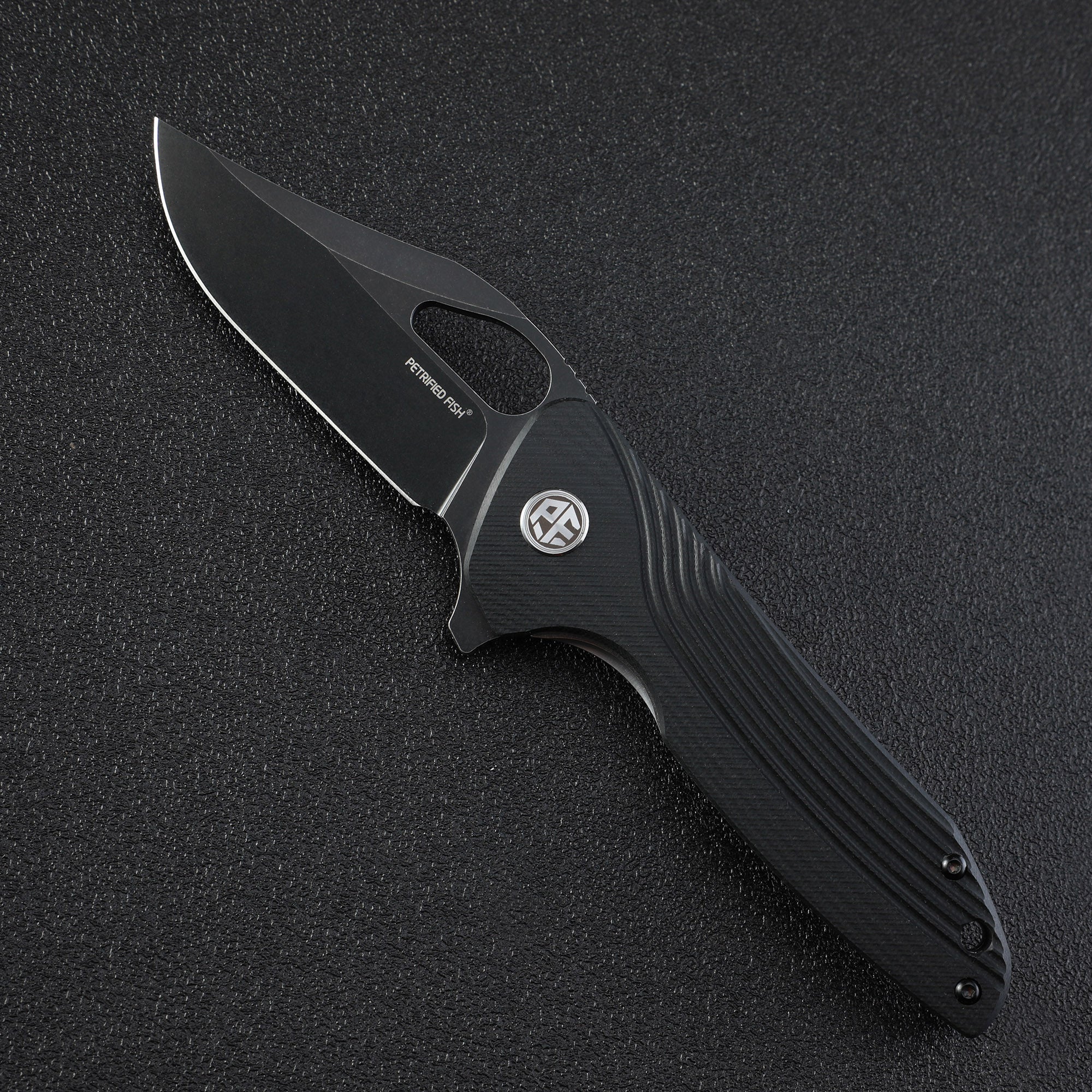 Petrified fish PF999 Mastiff,3.26" K110 Blade,G10 Handle,Flipper Liner lock Folding knife