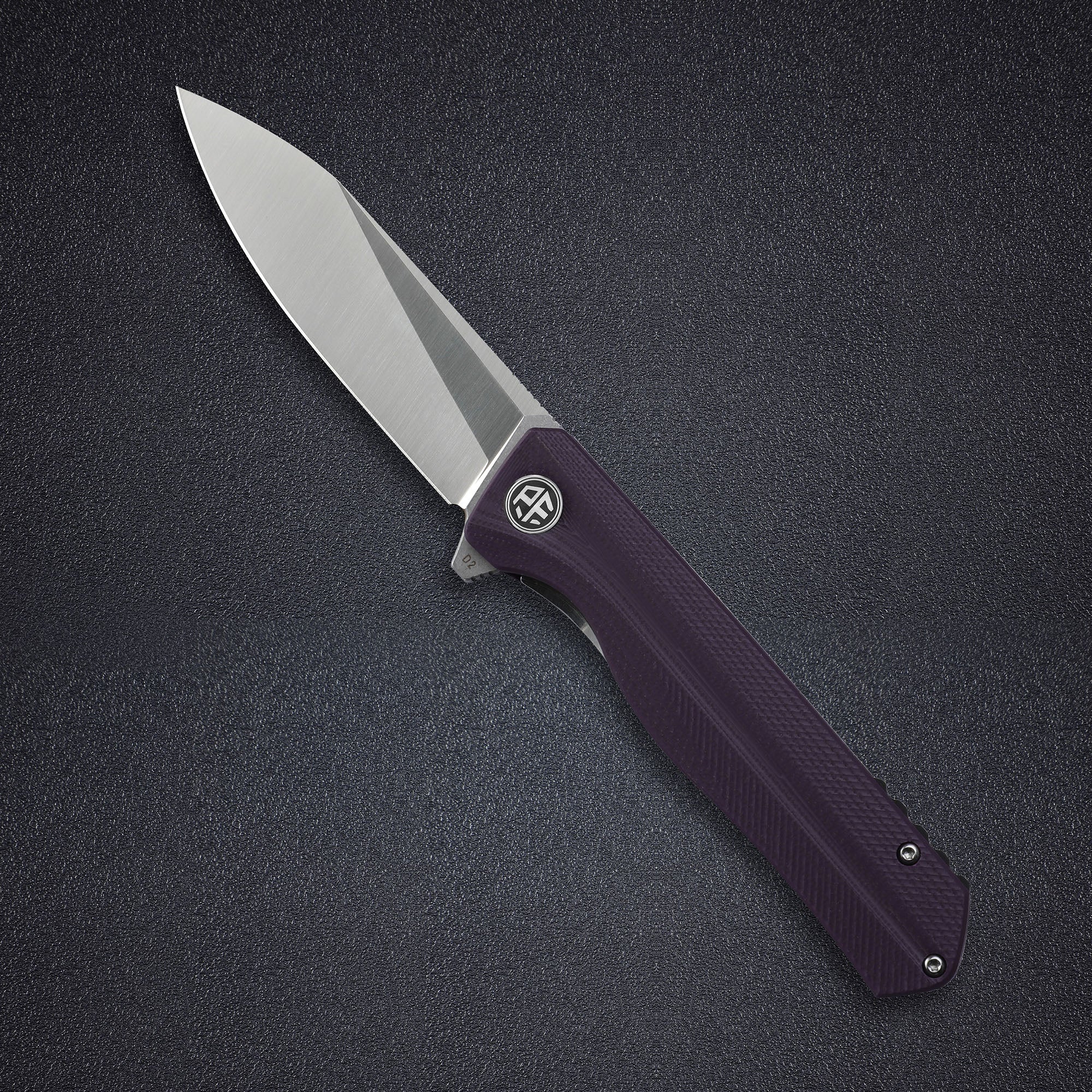Petrified Fish PF818-Forward,3.54"D2 Steel Blade,G10/Micarta/G10+Carbon Fiber Handle, Flipper Liner lock Folding knife