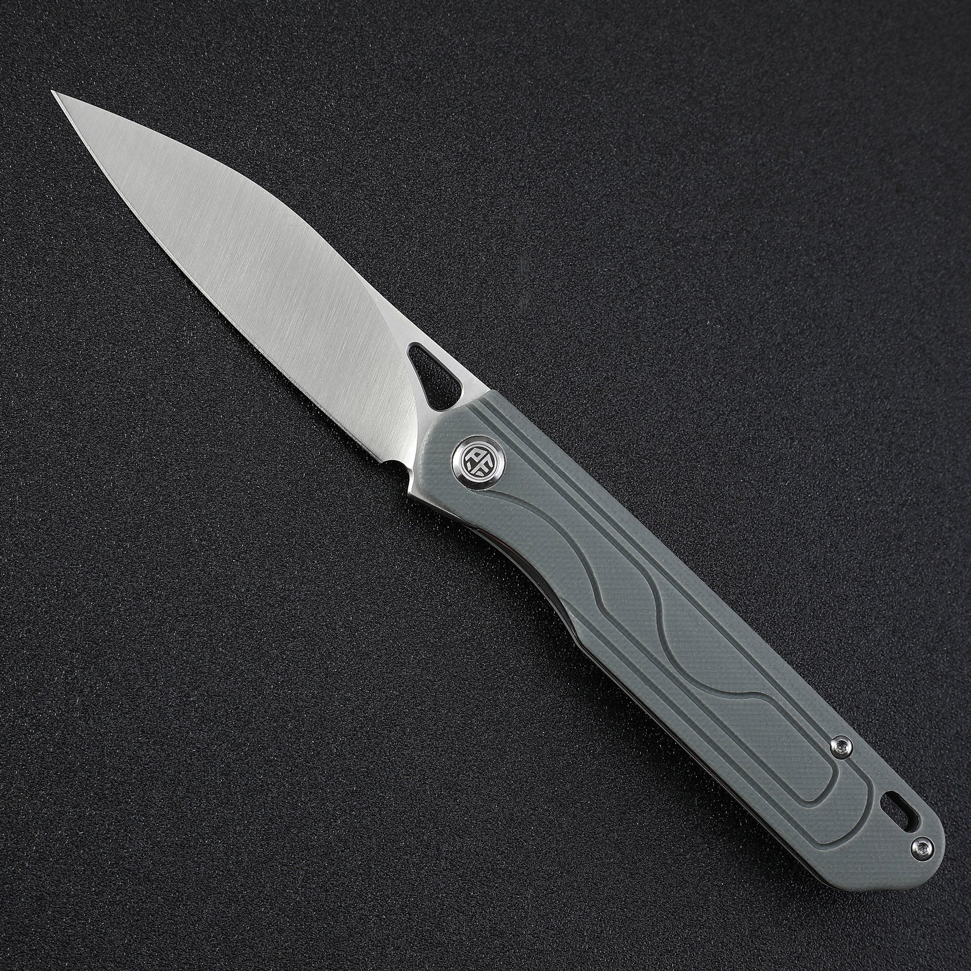 Petrified Fish PFE02 SCOUT ,3.03" 14C28N Satin Blade,65g G10 Handle Front Flipper Folding knife…