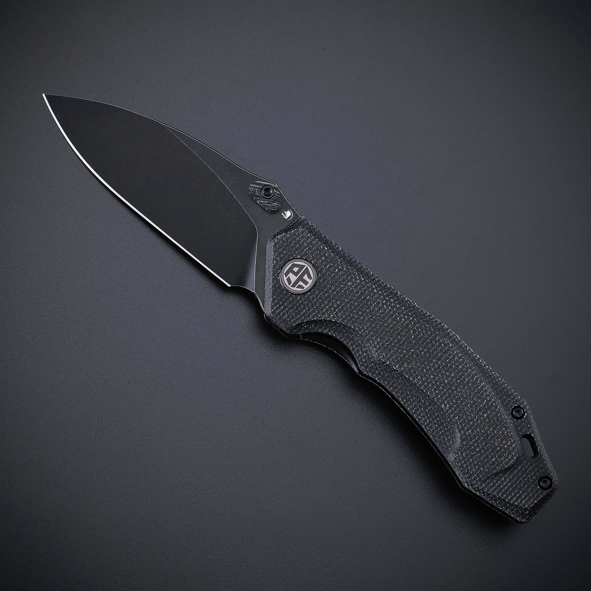 Petrified Fish PFP04 Havrog,3.15" K110 Blade,128g Micarta Handle,Thumb Stud Liner Lock Folding Knife