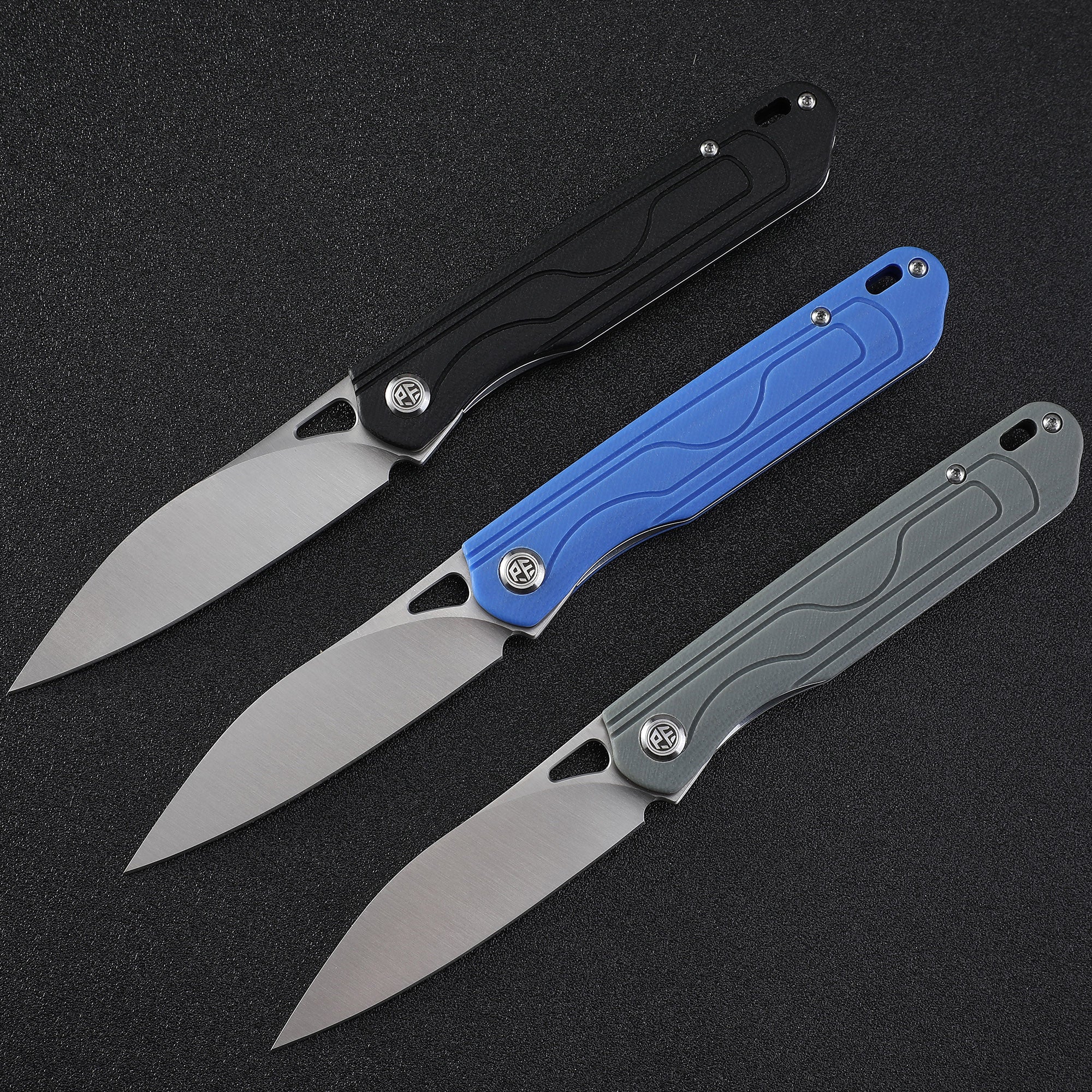 Petrified Fish PFE02 SCOUT ,3.03" 14C28N Satin Blade,65g G10 Handle Front Flipper Folding knife…