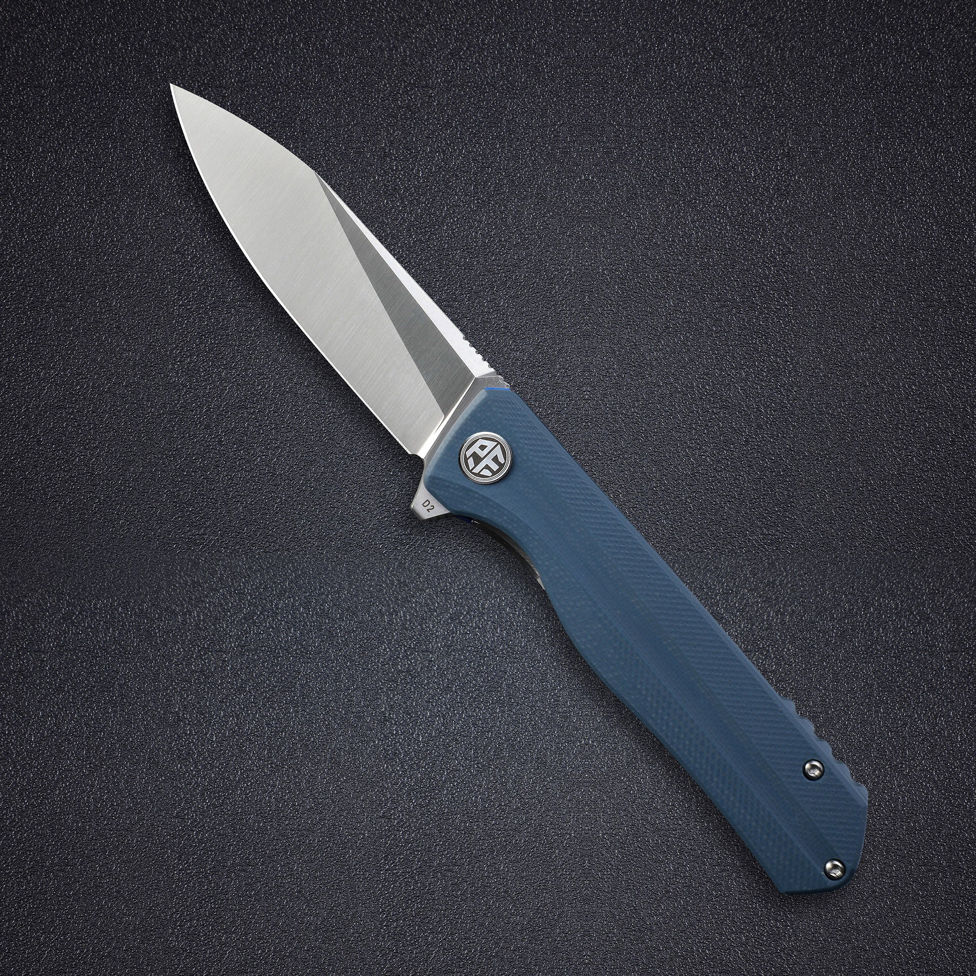 Petrified Fish PF818-Forward,3.54"D2 Steel Blade,G10/Micarta/G10+Carbon Fiber Handle, Flipper Liner lock Folding knife