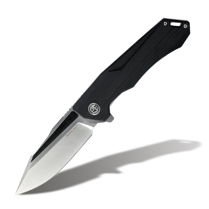 Petrified fish PF969 K110 steel blade ceramic ball bearing folding knives G10 handle titanium alloy clip outdoor hunting knife