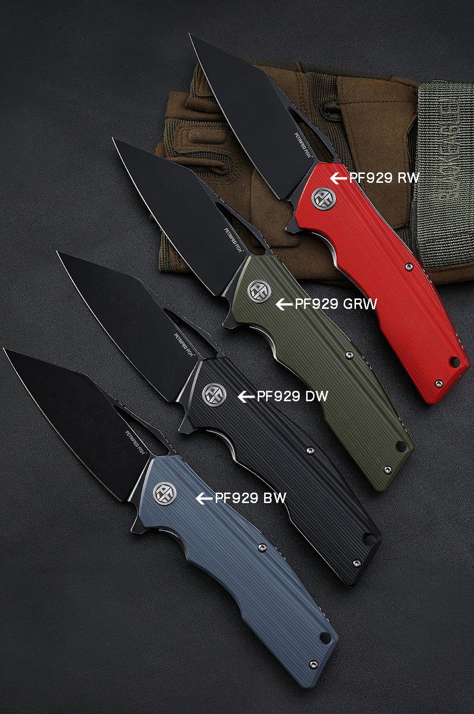 Titan Flipper knife G10 Handle (90mm D2) PF929