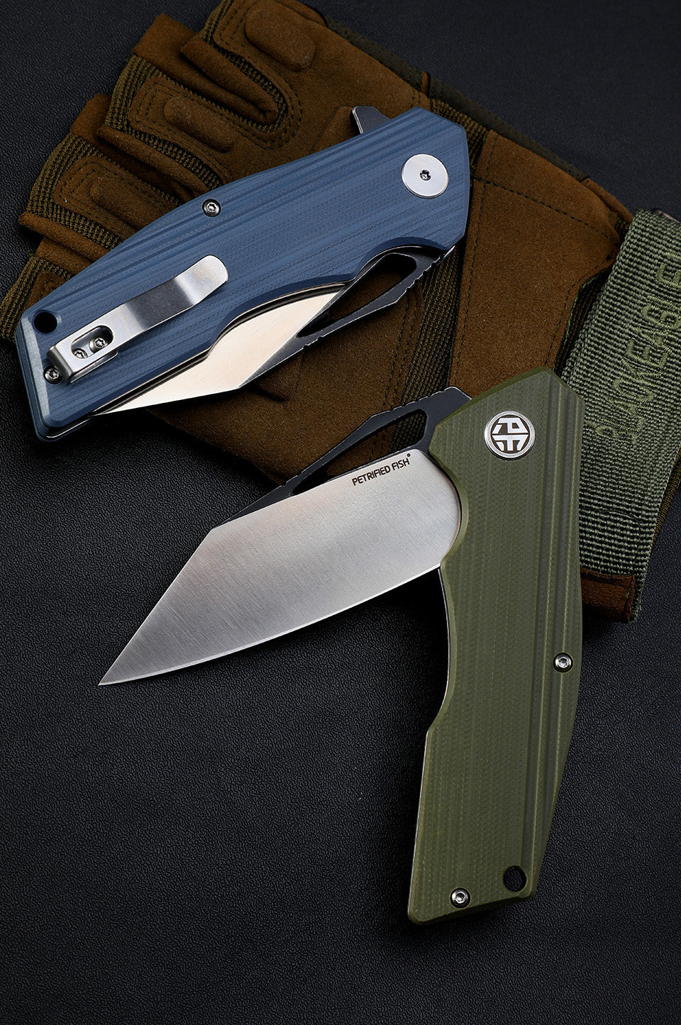 Titan Flipper knife G10 Handle (90mm D2) PF929