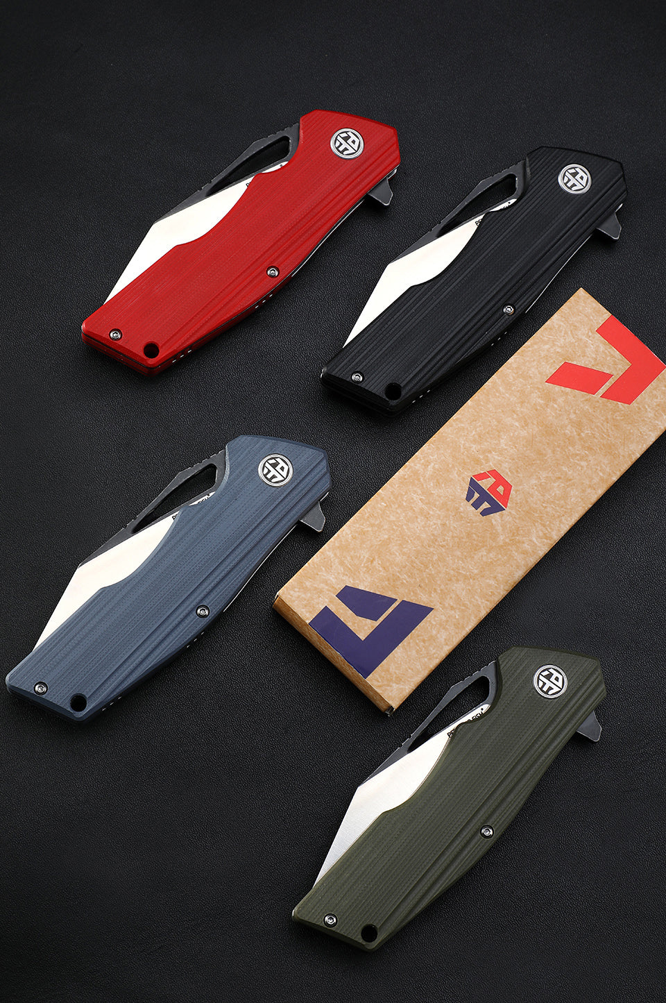 Titan Flipper knife G10 Handle (90mm D2) PF929