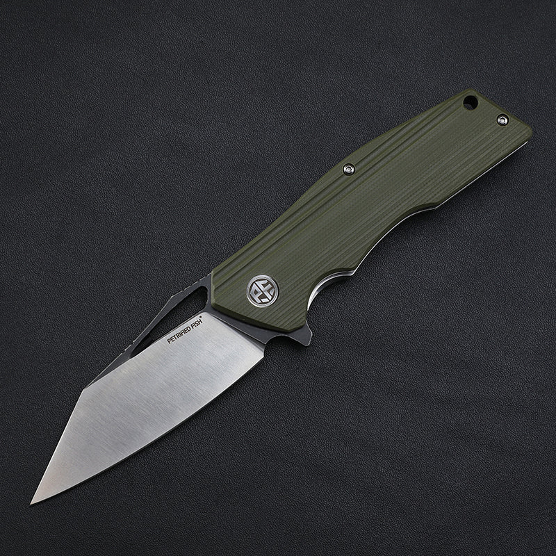 Titan Flipper knife G10 Handle (90mm D2) PF929