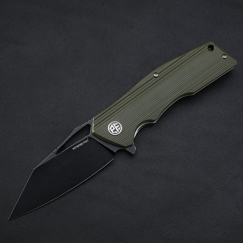 Titan Flipper knife G10 Handle (90mm D2) PF929