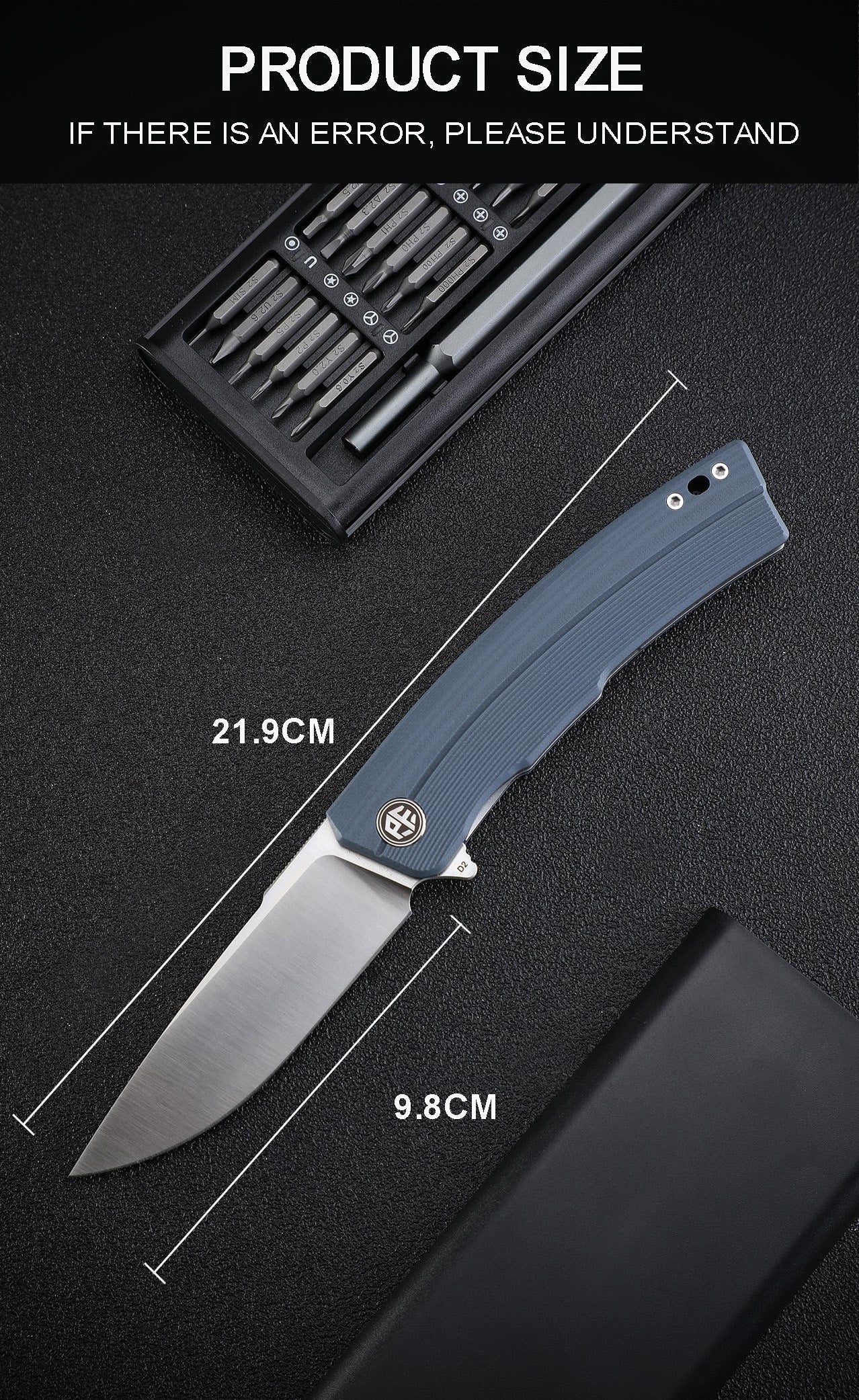 Petrified Fish PFP02 Magazine,3.66“ D2 Satin Blade,G10/Micarta/Carbon Fiber 145g folding Kinfe