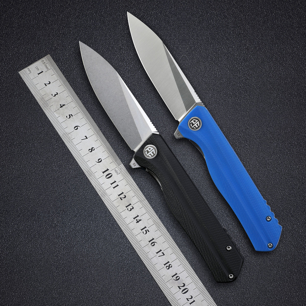 PF818 D2 steel flipper folding knive G10 handle – Petrified Fish
