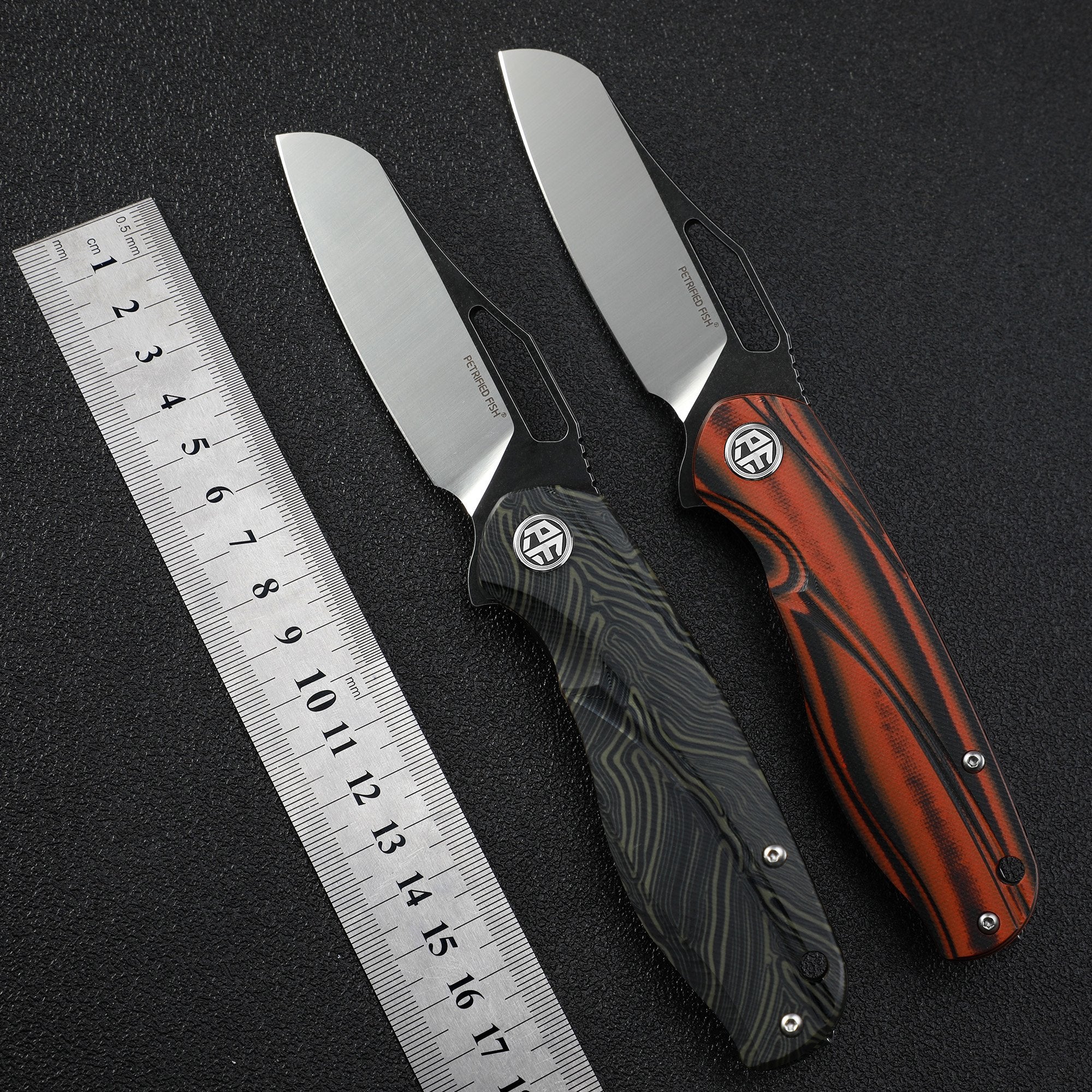 Petrified fish PF979 Raptor original D2 steel folding knife flipper G10 handle camping knives outdoor survival hunting EDC pocket tools
