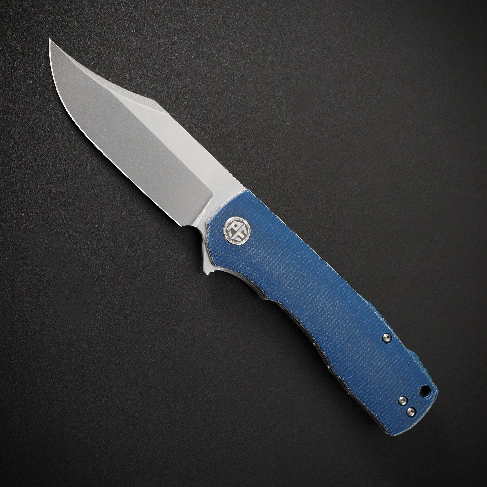 Petrified Fish PFP03 Victor ,3.58" K110 Satin Blade,140g Micarta Handle Flipper Liner lock Folding knife