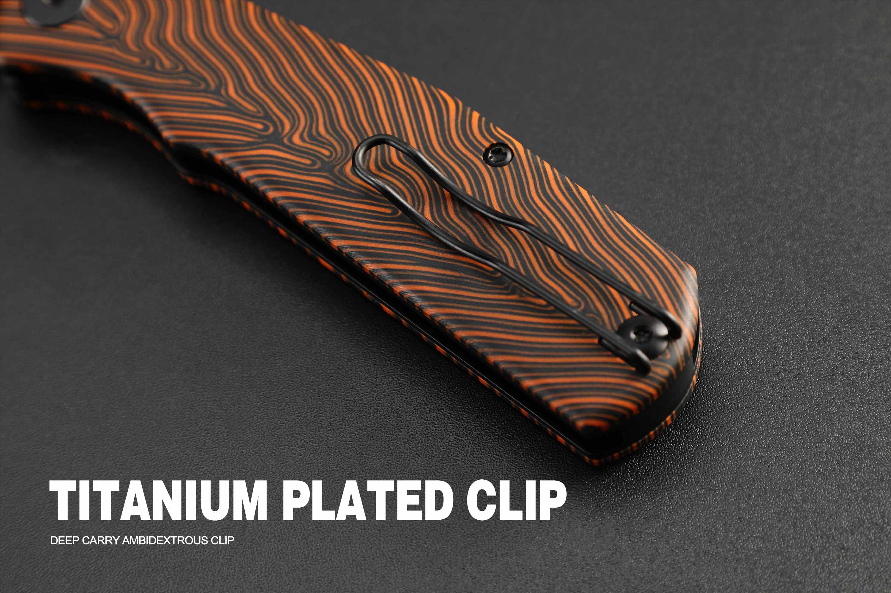 Petrified Fish PFP14 - Lis, 3.90" 10Cr15CoMov Steel Blade, G10 Handle, Button Lock Folding knife