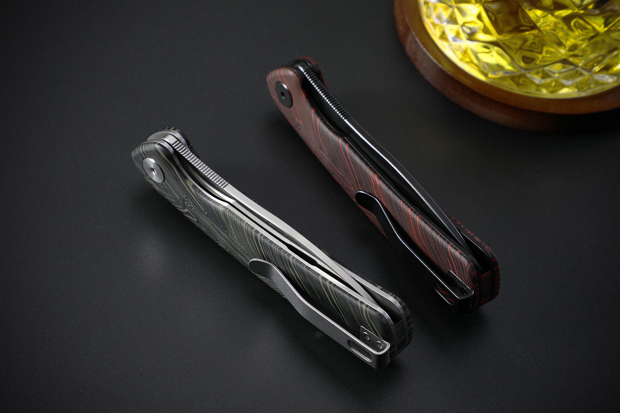 Petrified Fish PFE14 Rogue ,3.43" 154CM Steel Blade, 114g G10 Handle, Flipper Liner lock Folding knife