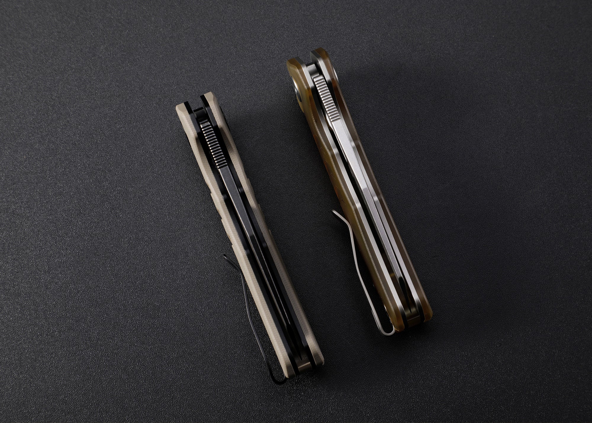Petrified Fish PFE17-Trilobite , 3.03" 14C28N Steel Blade, G10/ULTEM Handle, Flipper Button lock Folding knife