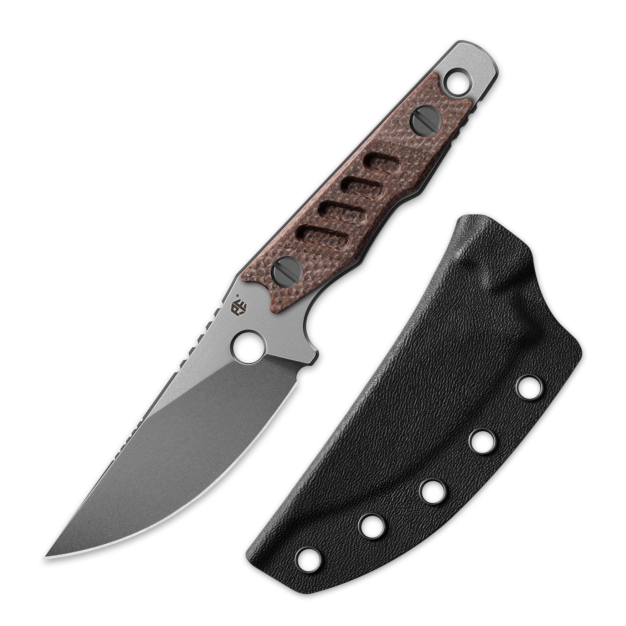 Petrified Fish PFE18 - Bison L, N690 Steel Skeleton knife