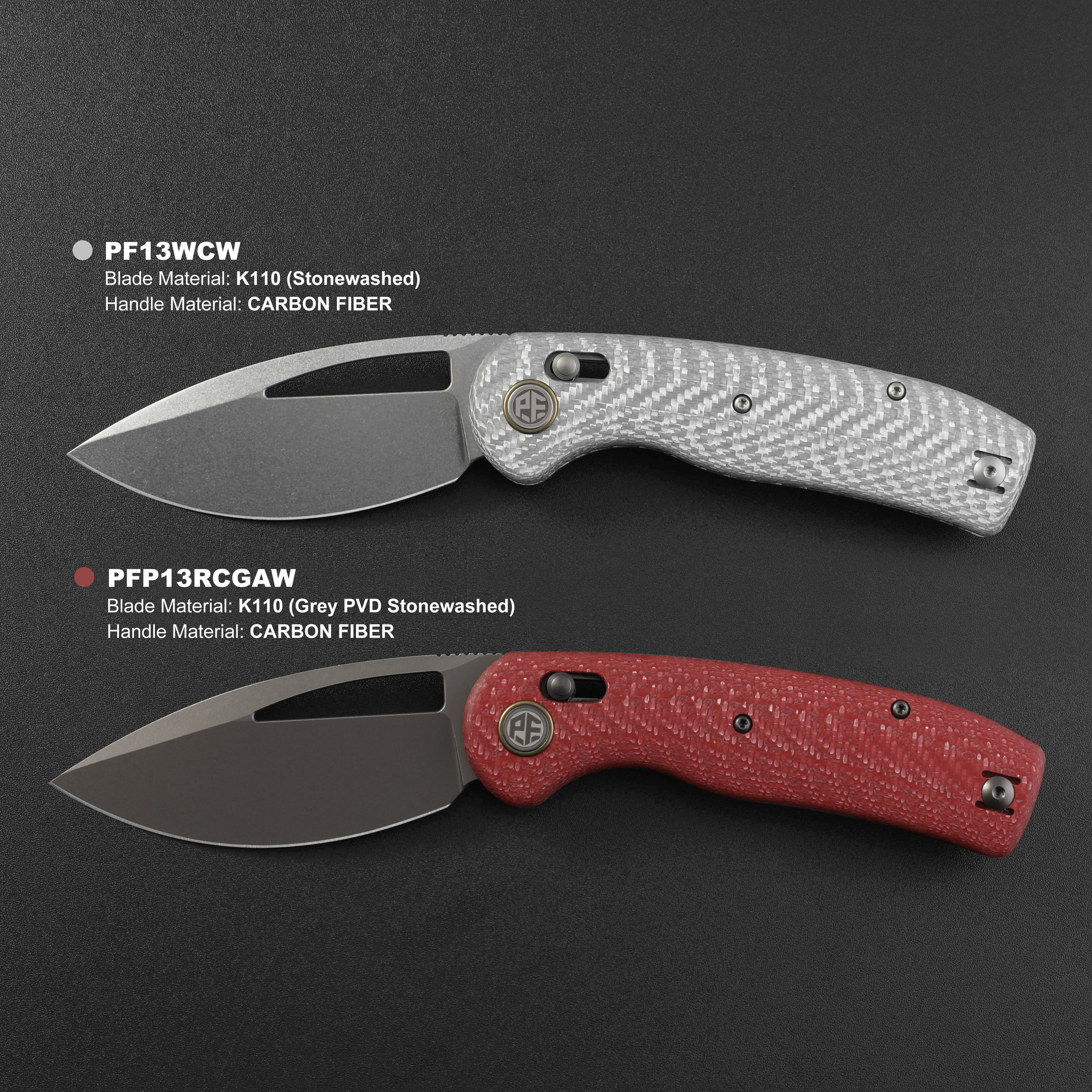 Petrified Fish PFP13 - Viper, 3.50" K110 Steel Blade, G10 Handle, Crossbar Lock Folding knife