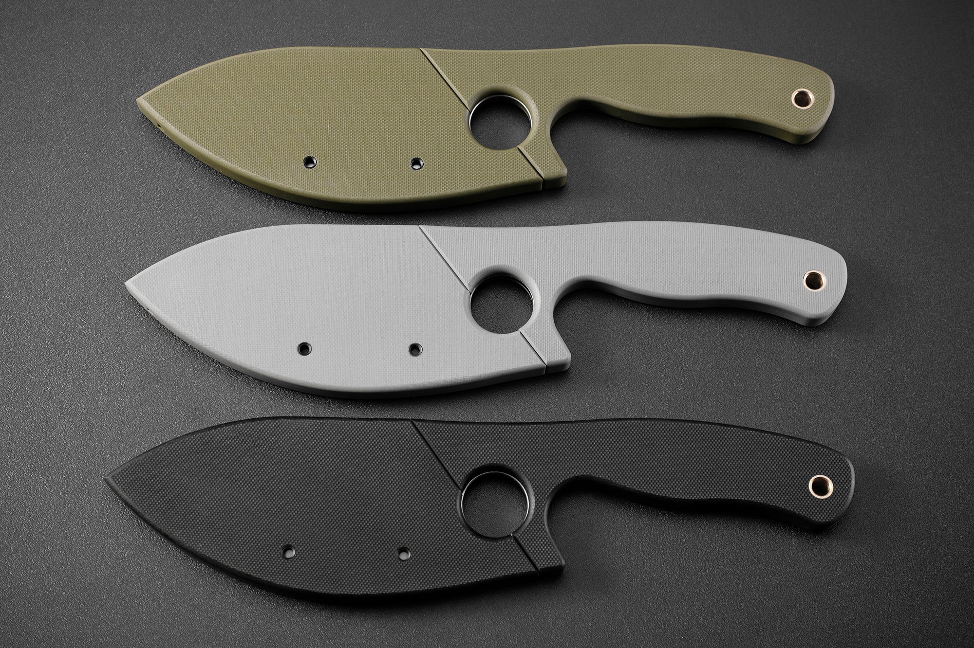 Petrified Fish PFH01 EEL , 3.46" 9CR18MOV Steel Blade, G10 Handle, Multifunctional Fixed Blade knife