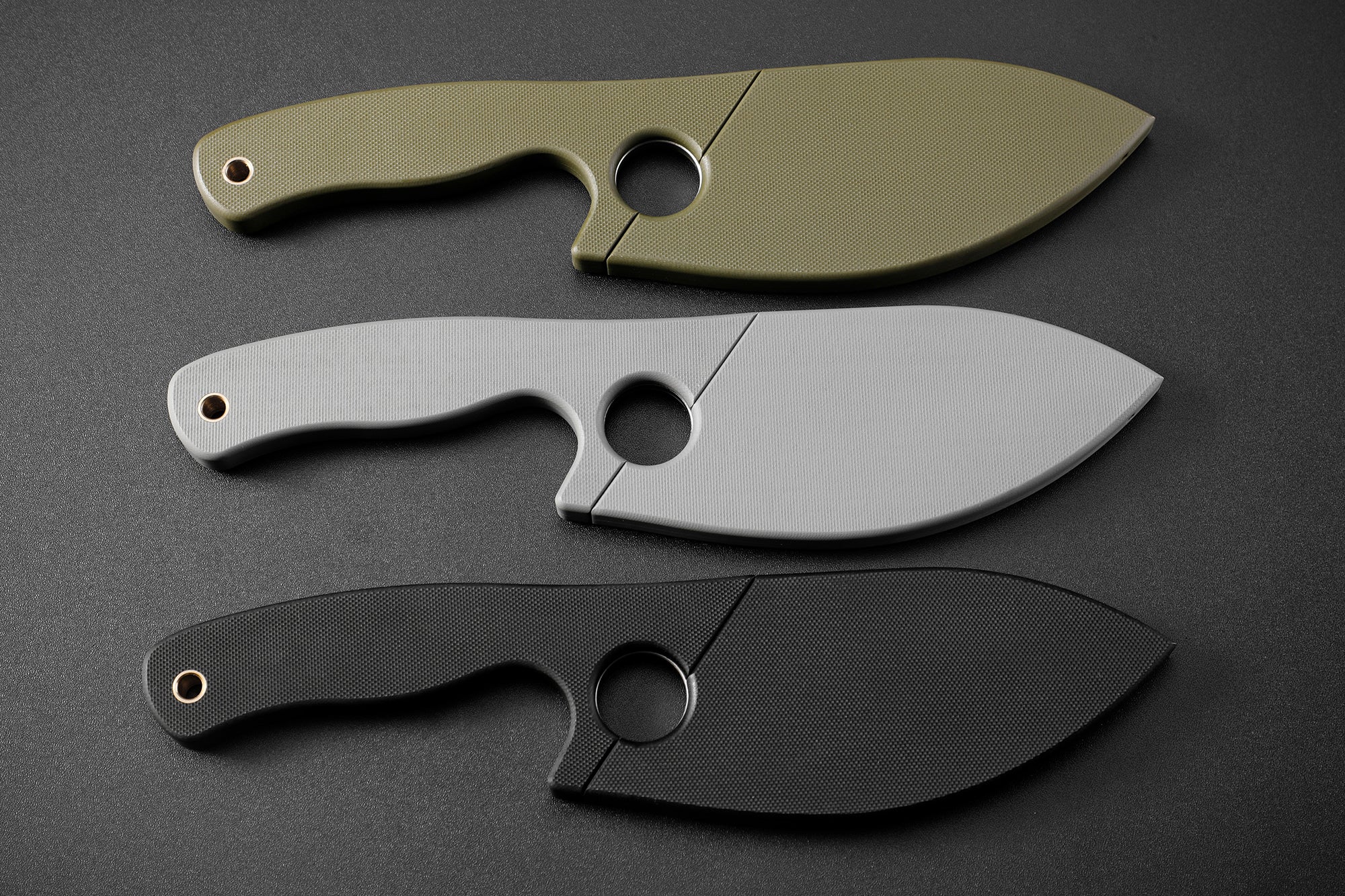 Petrified Fish PFH01 EEL , 3.46" 9CR18MOV Steel Blade, G10 Handle, Multifunctional Fixed Blade knife